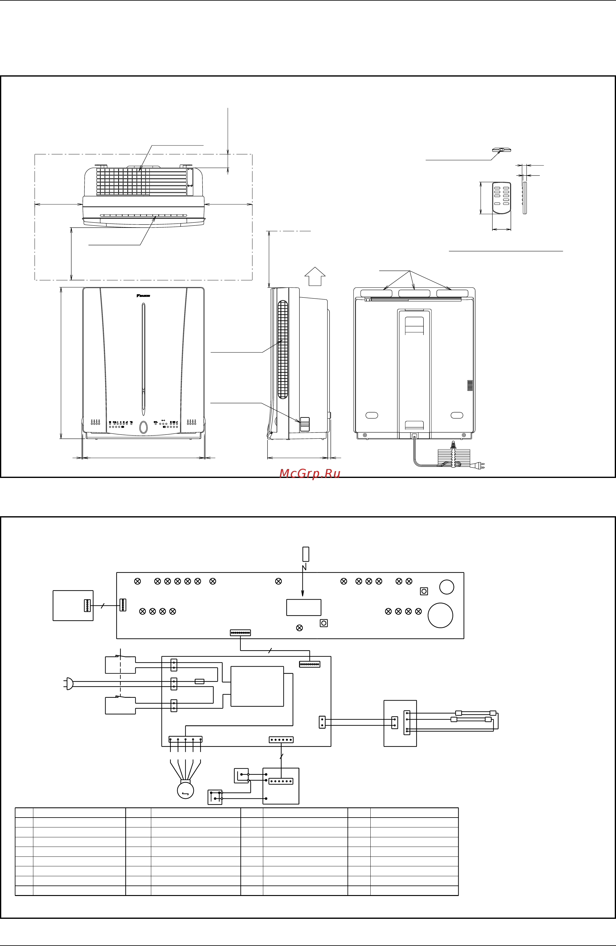 Daikin MC704VM [10/44] Dimension
