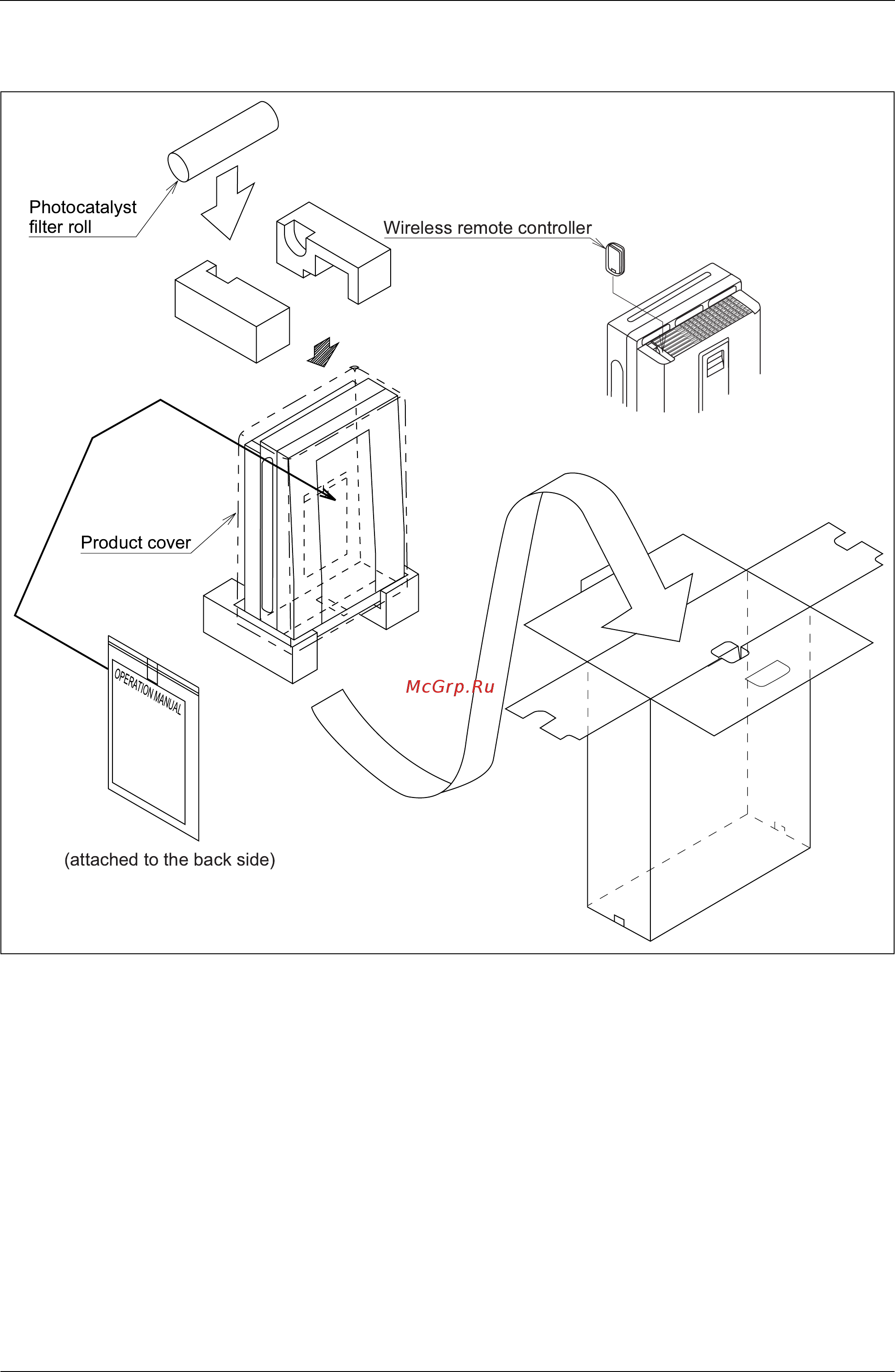 Daikin MC704VM [11/44] Packaging drawing