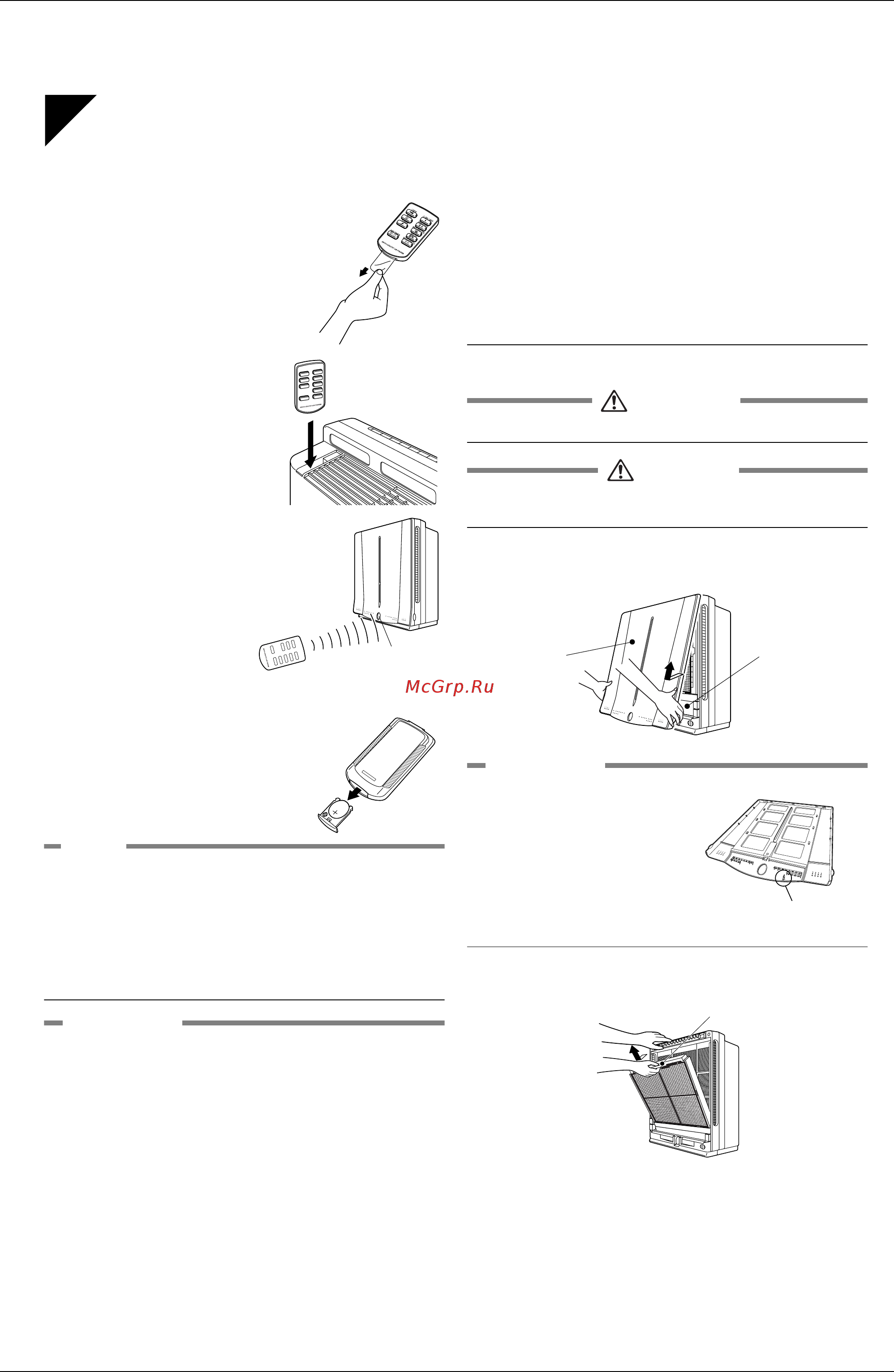Daikin MC704VM [16/44] Preparation before operation