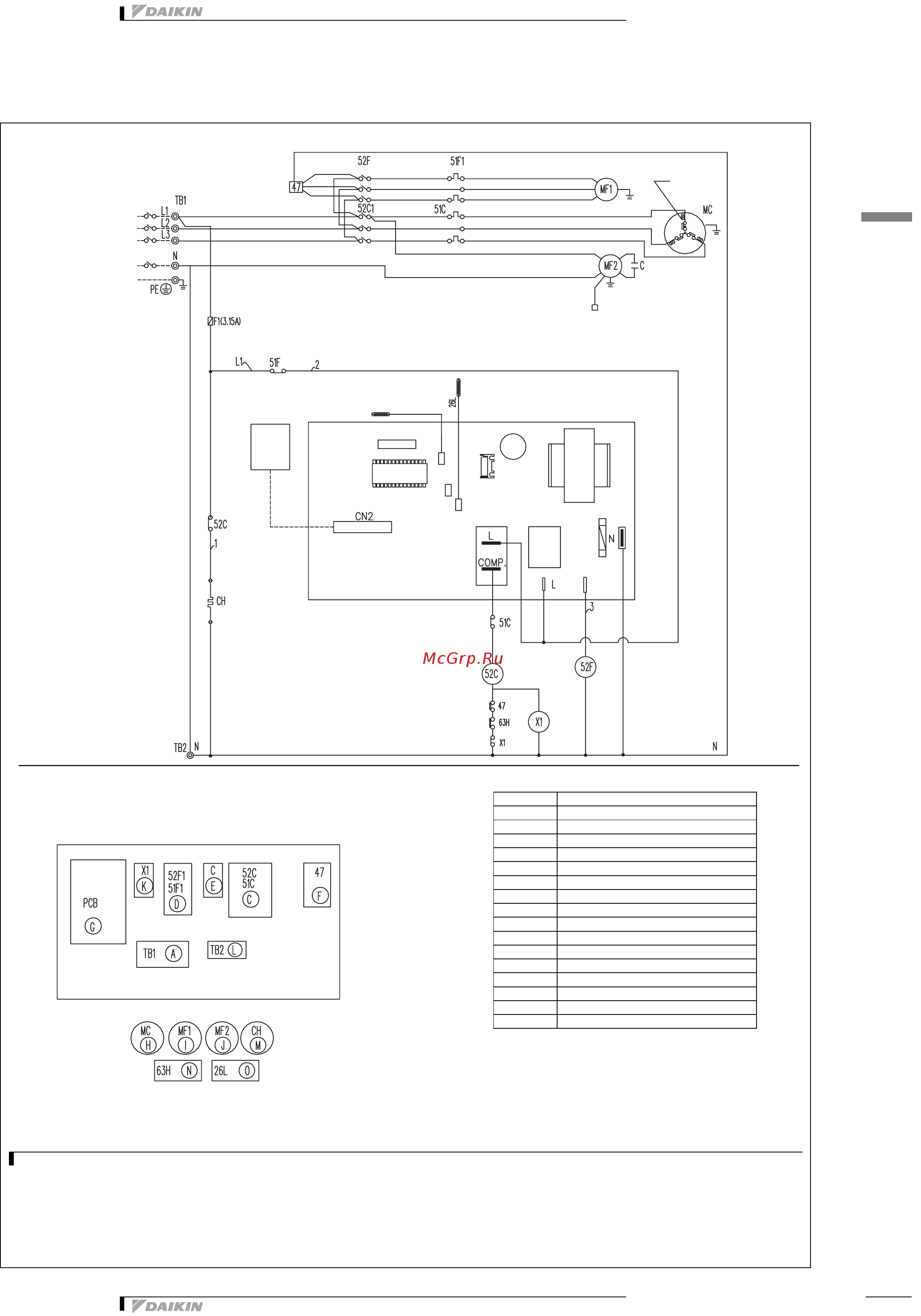 Daikin UATP450AMY1 [30/42] Монтажная схема