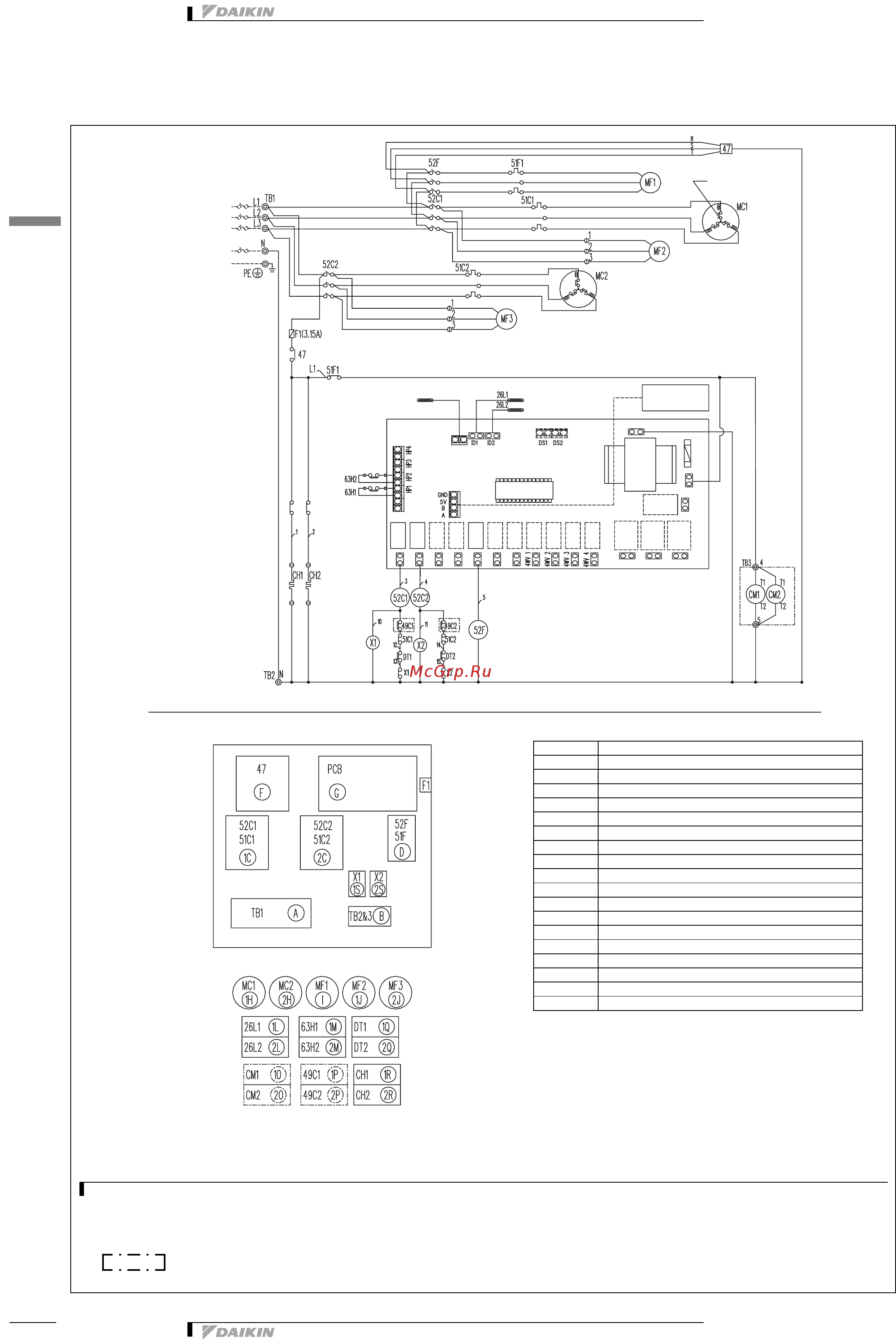 Daikin UATP450AMY1 [33/42] Монтажная схема