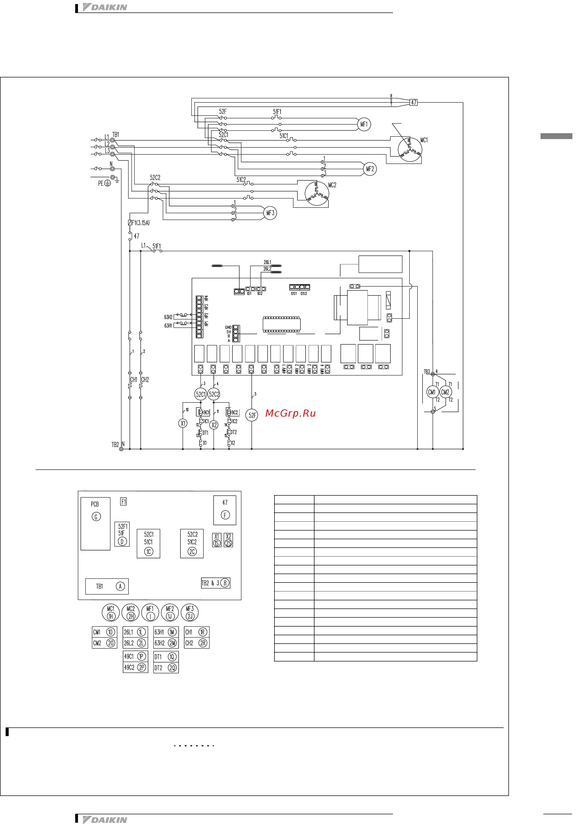 Daikin UATP450AMY1 [34/42] Монтажная схема