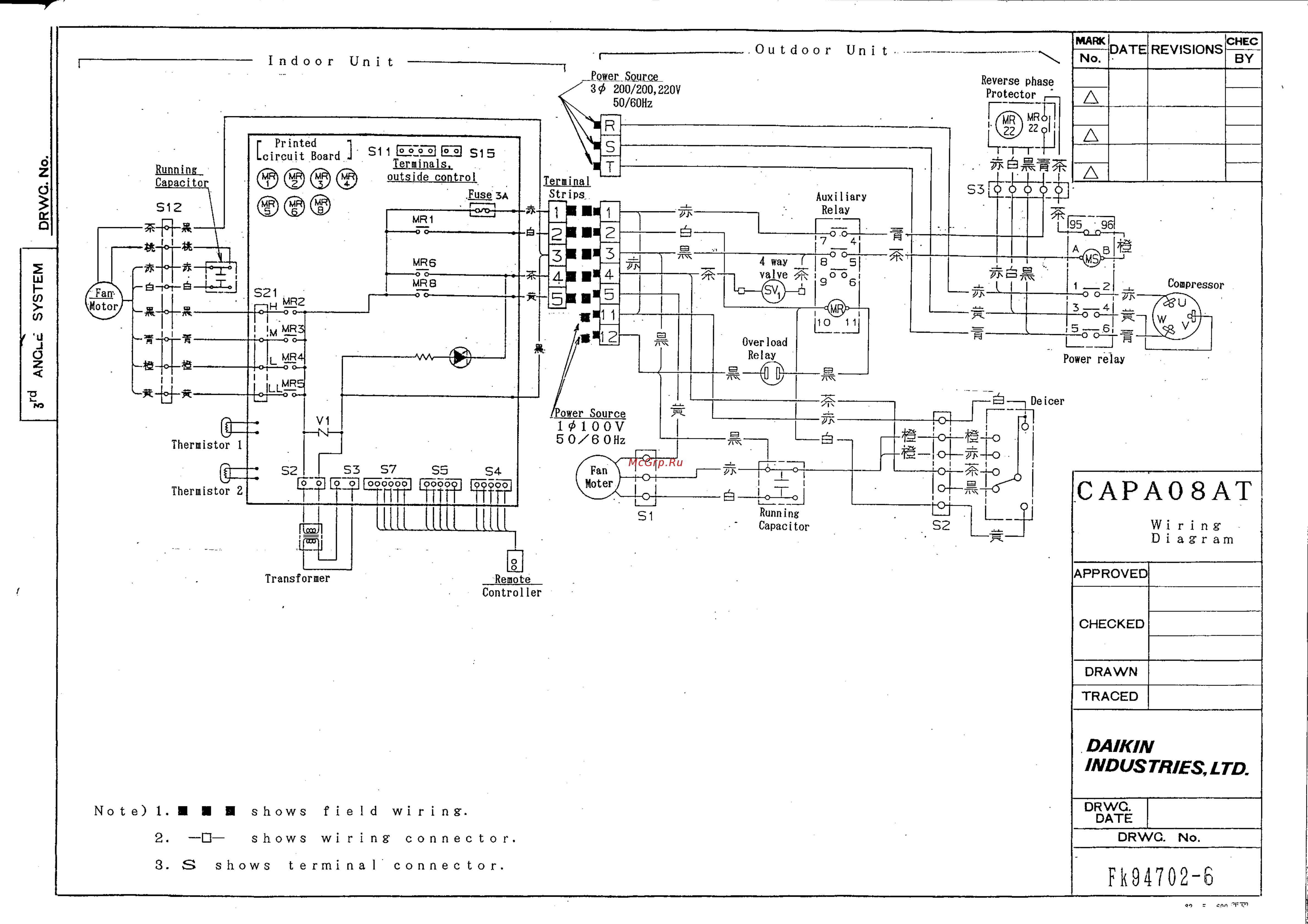 Daikin CAPA08AS [7/7] Fk94702 6