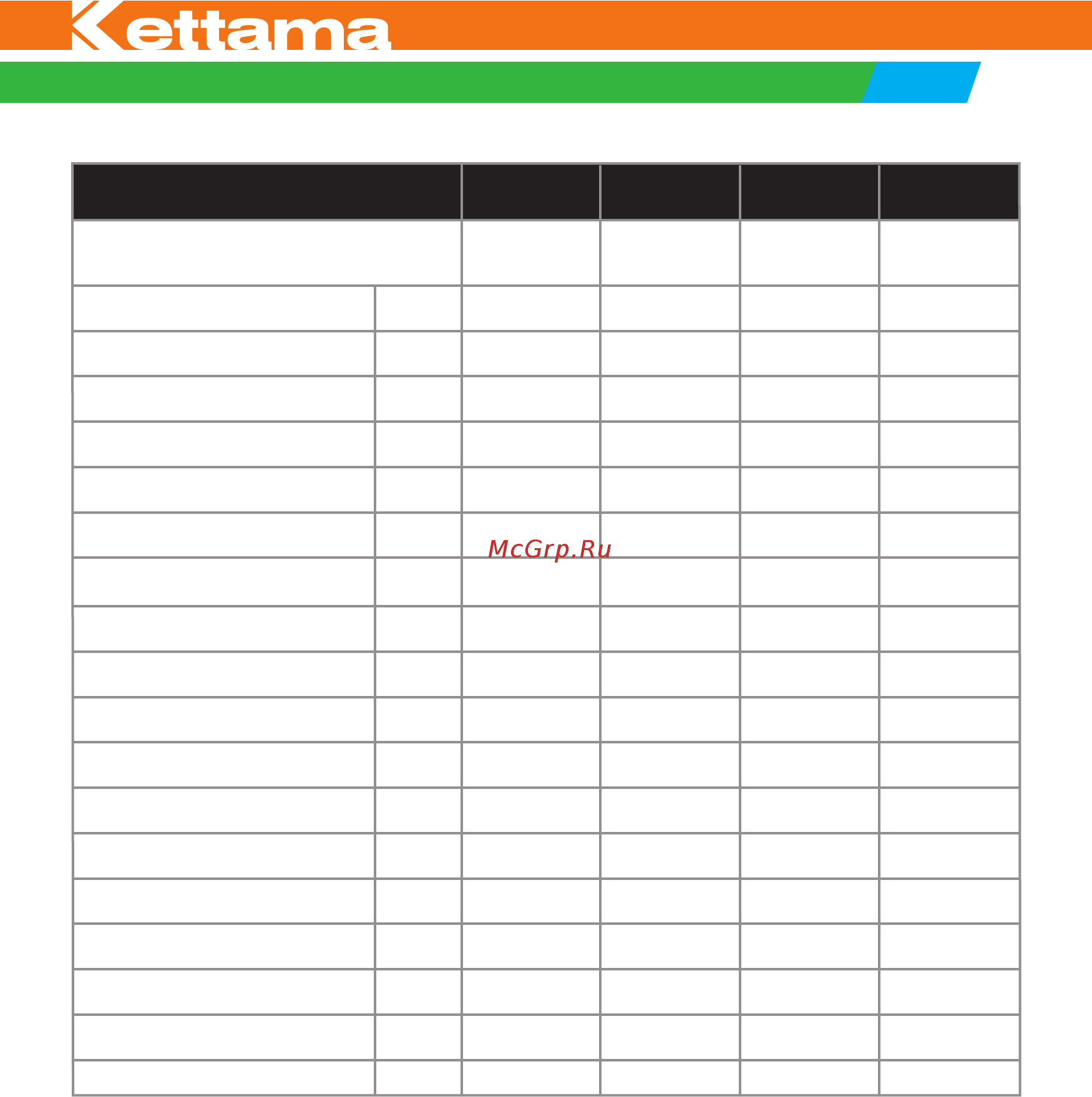 Kettama Drive KTA60-B [20/54] Технические характеристики моделей серии drive luxe