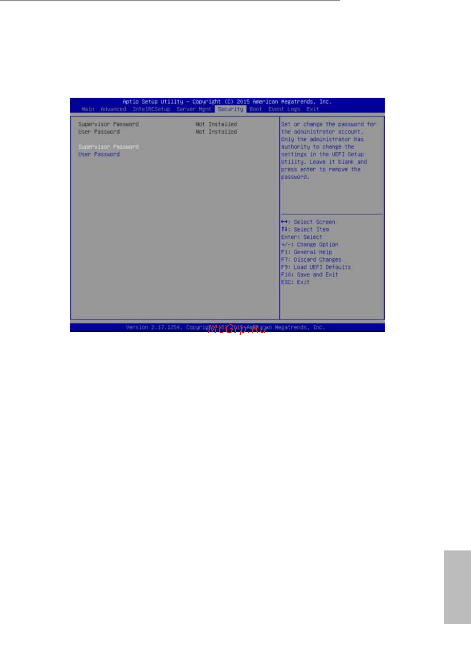 ASRock D1521D4I [73/84] Security screen