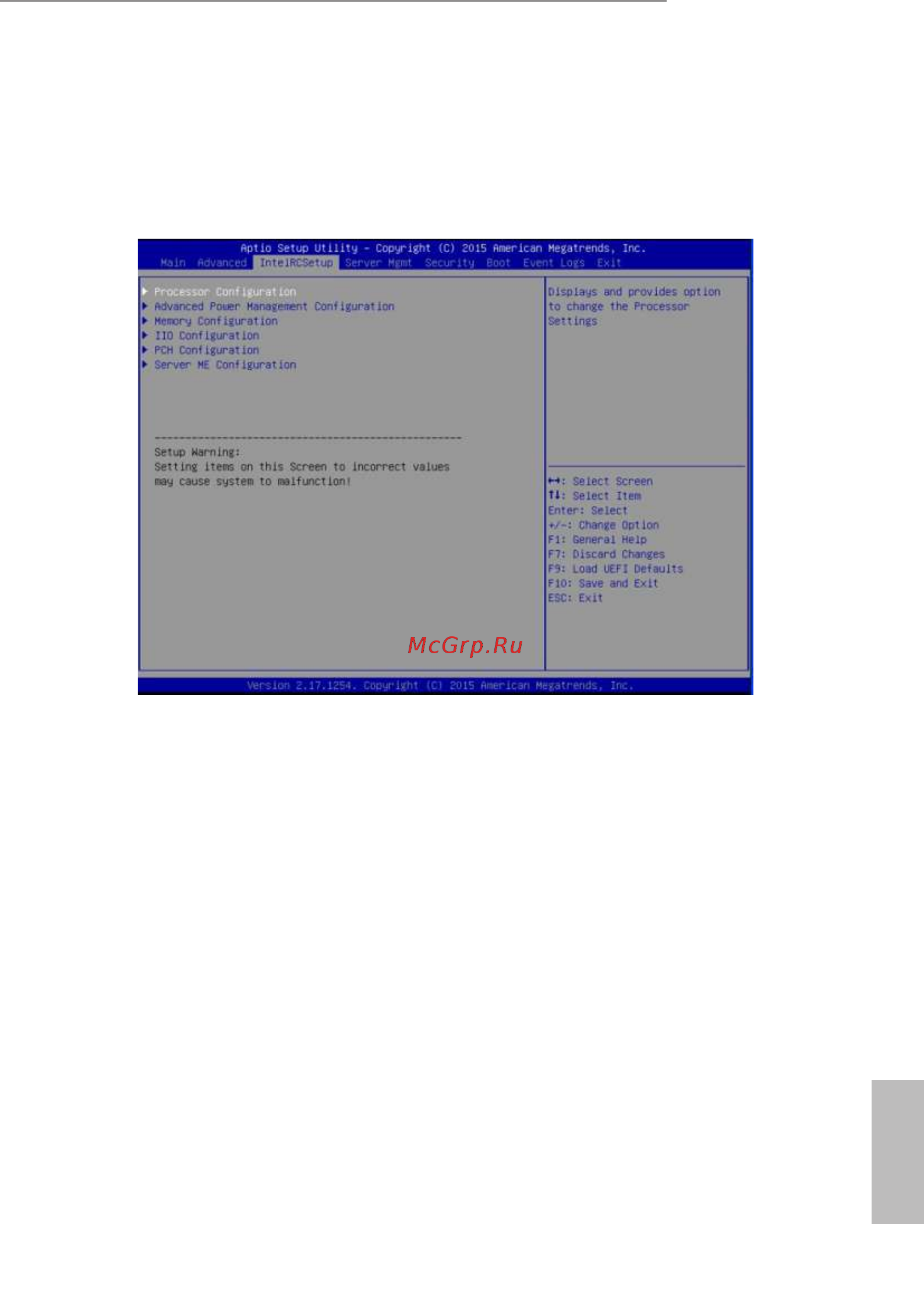 ASRock D1541D4I [59/84] Intelrcsetup