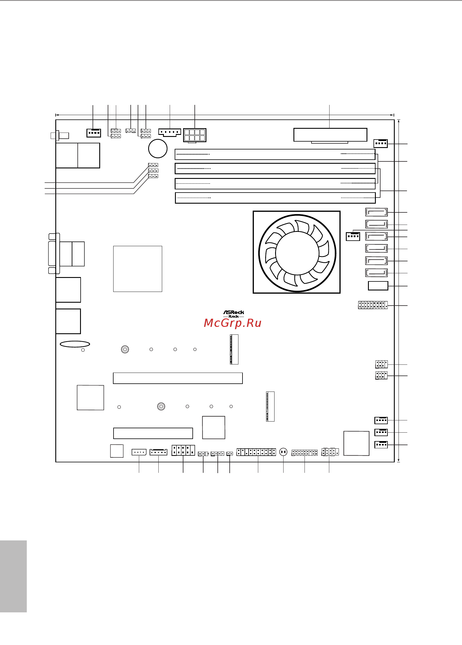 ASRock D1541D4U-2L+ [12/93] Motherboard layout