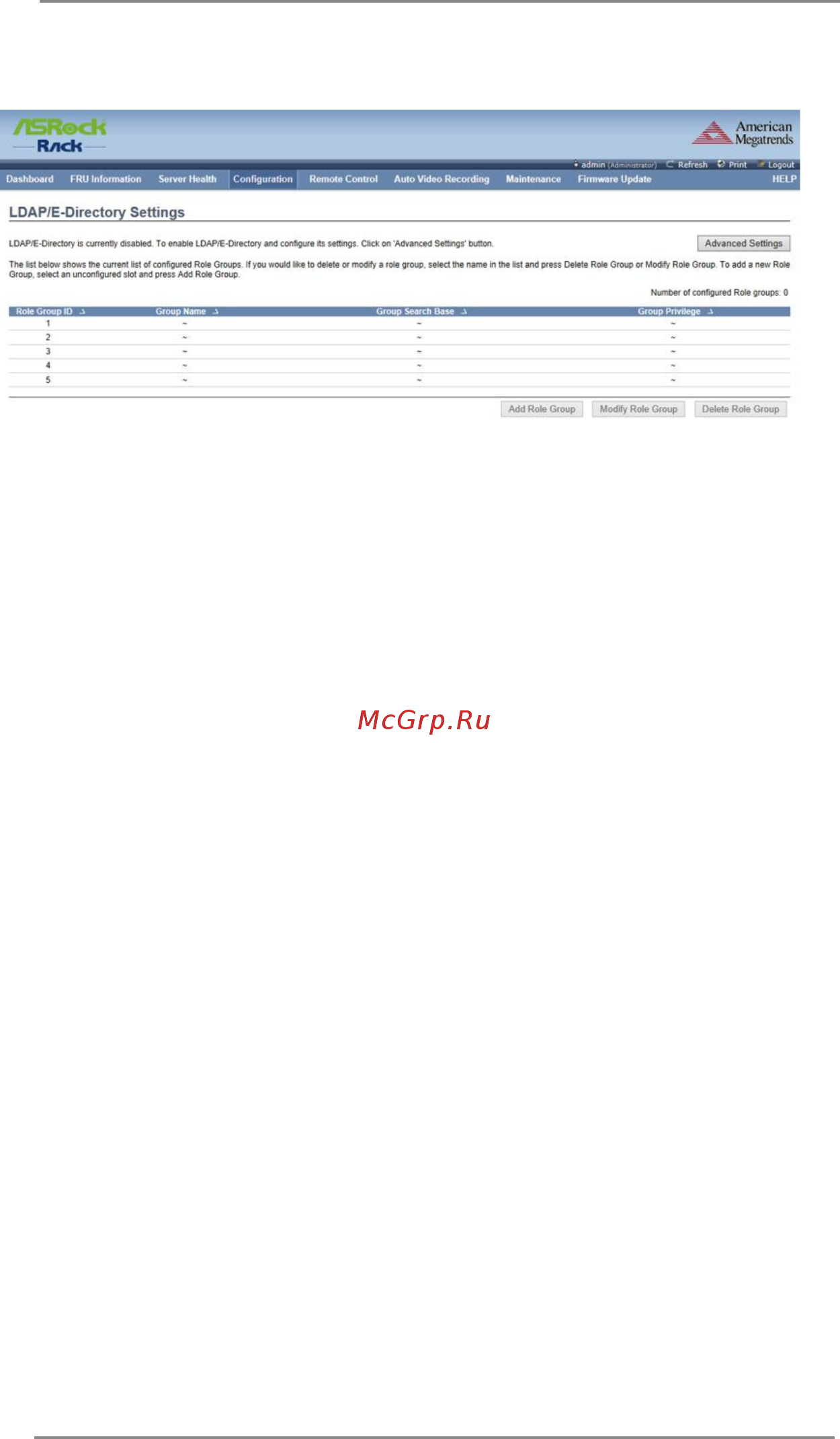 ASRock D1541D4U-2T8R [18/52] Ldap e directory settings
