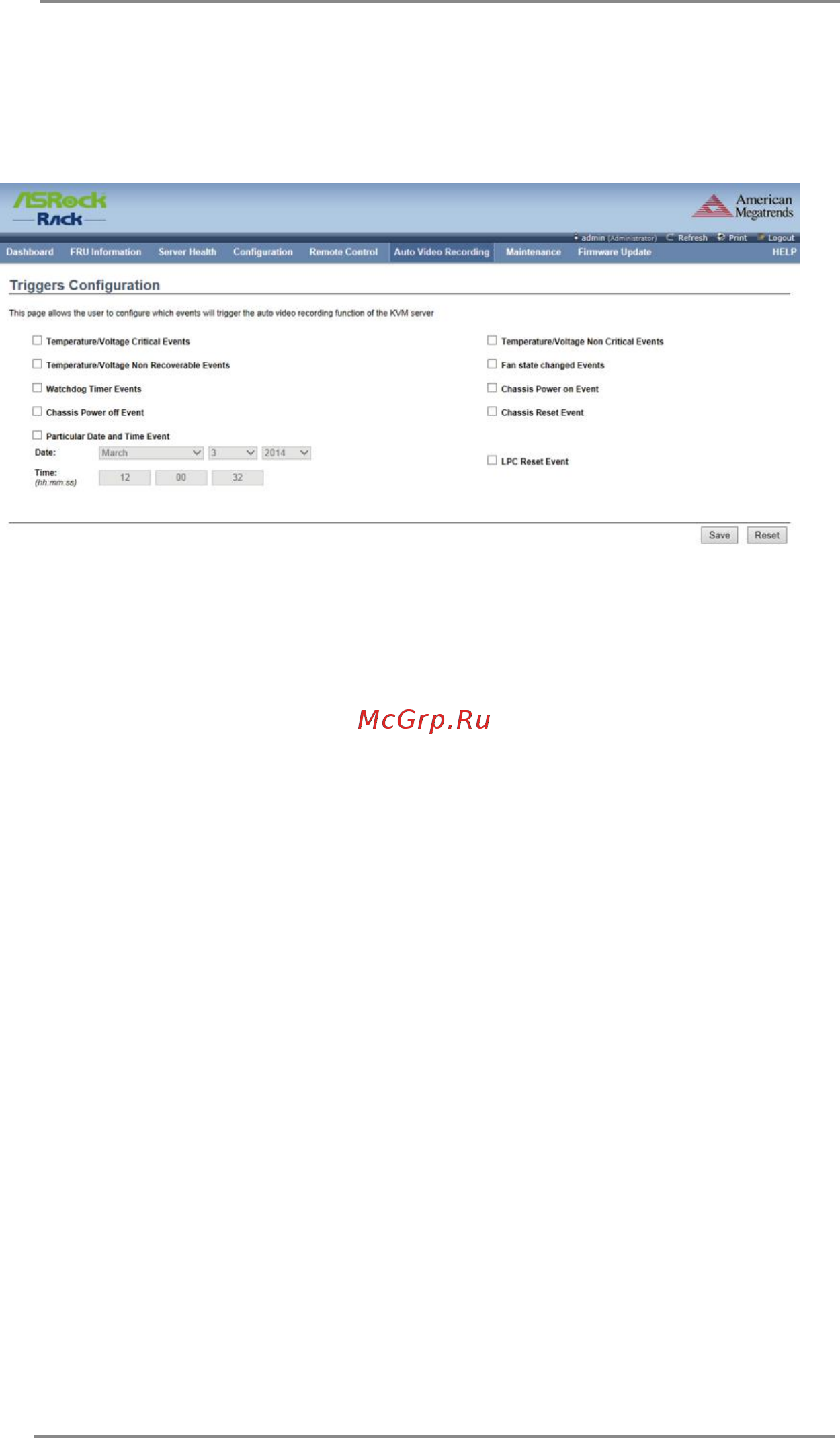 ASRock D1541D4U-2T8R [46/52] Auto video recording