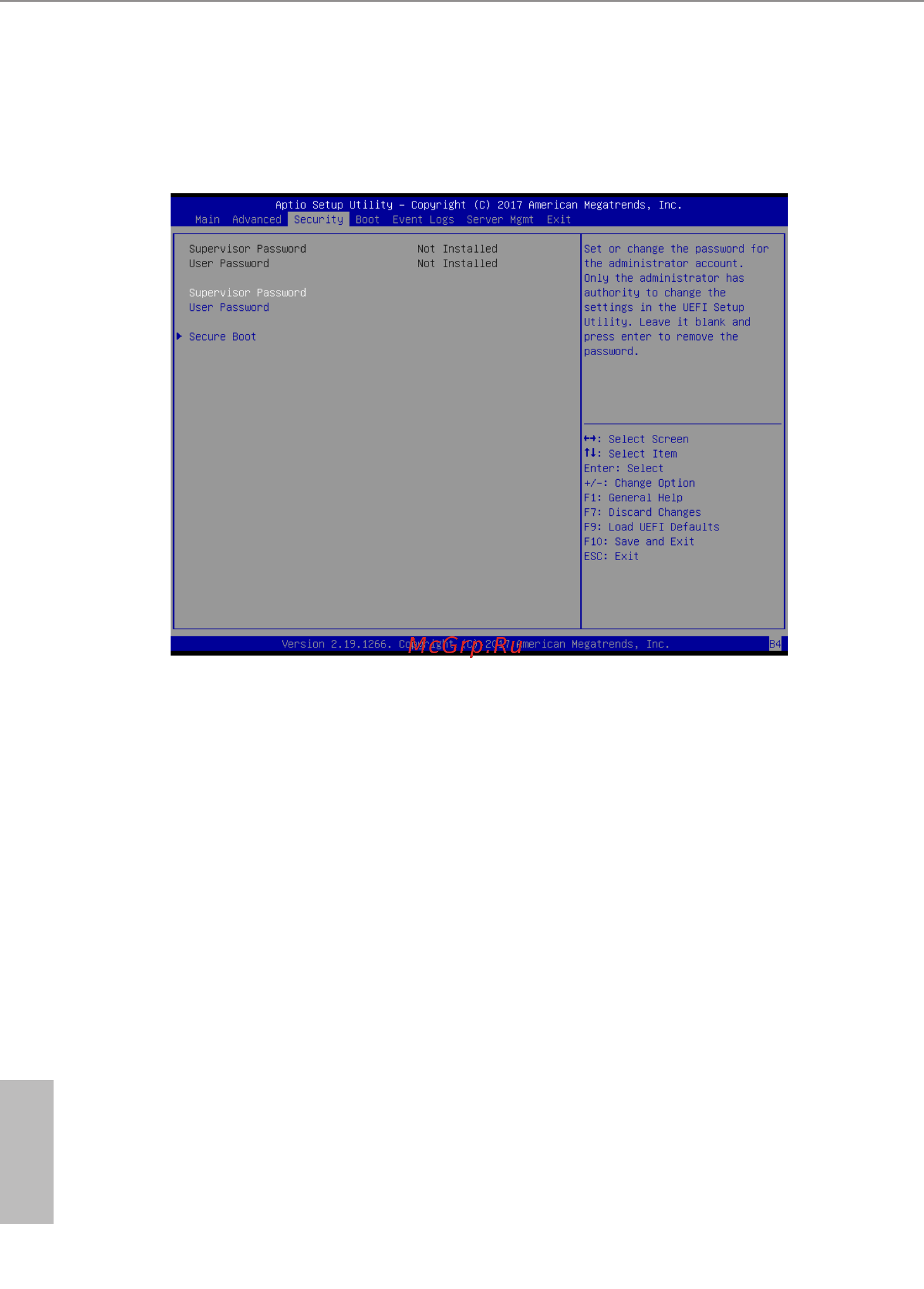 ASRock C3758D4I-4L [56/97] Security screen