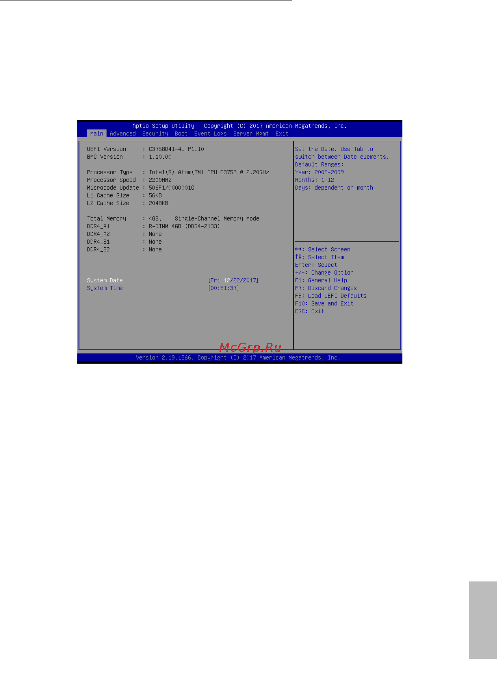 ASRock C3558D4I-4L [35/97] Main screen