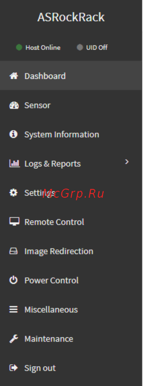 ASRock EPYCD8-2T [8/66] Web gui overview
