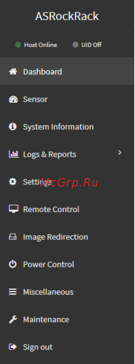 ASRock EP2C621D8 [8/66] Web gui overview