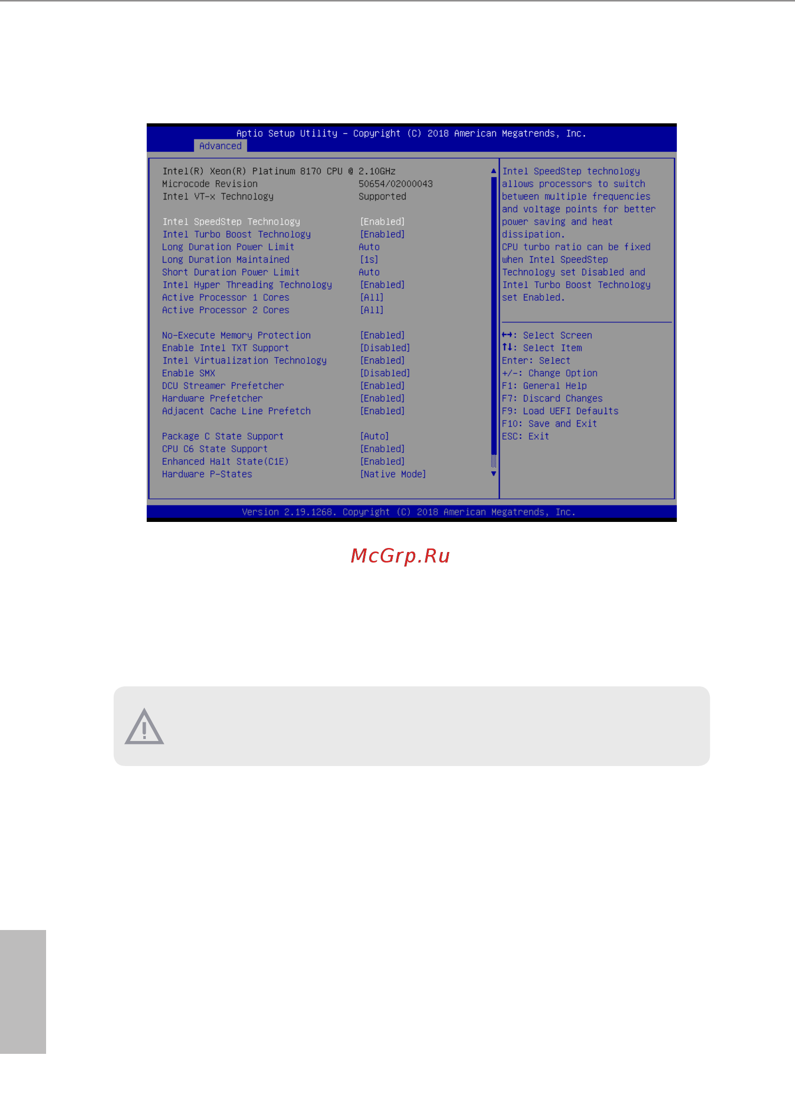 ASRock EP2C622D24LM [50/97] Cpu configuration