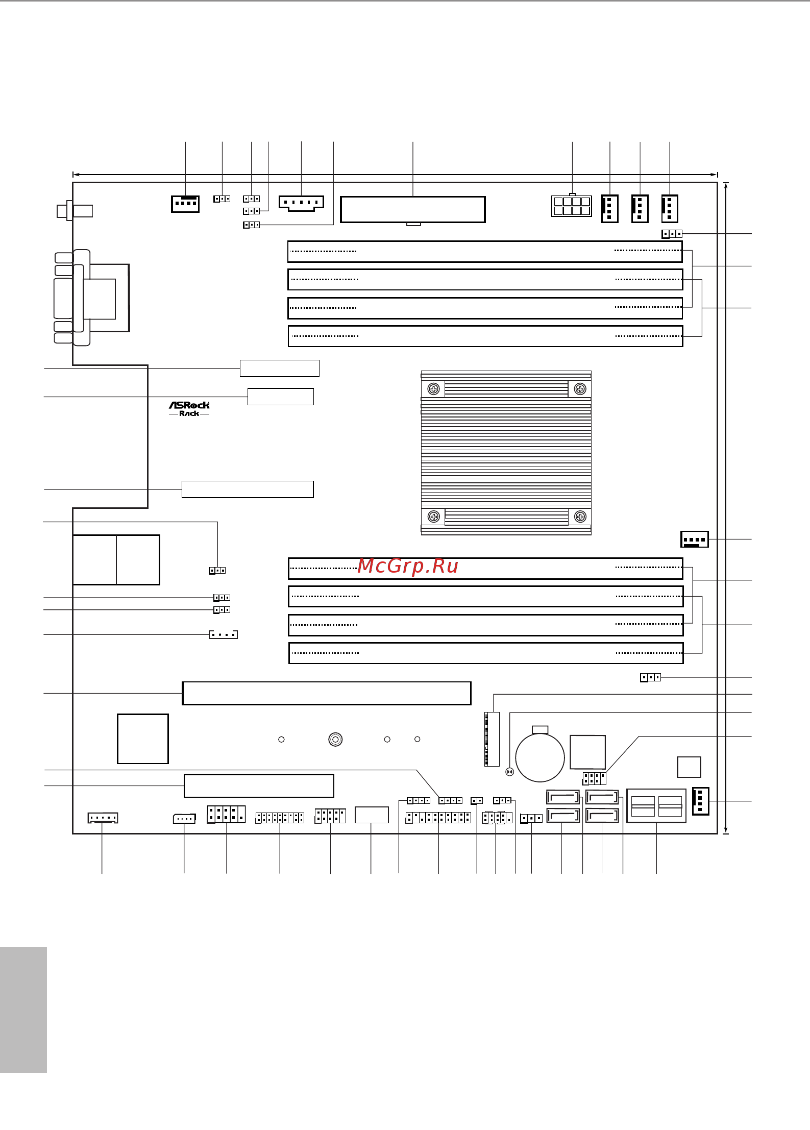 ASRock D2143D8UM [12/83] Motherboard layout