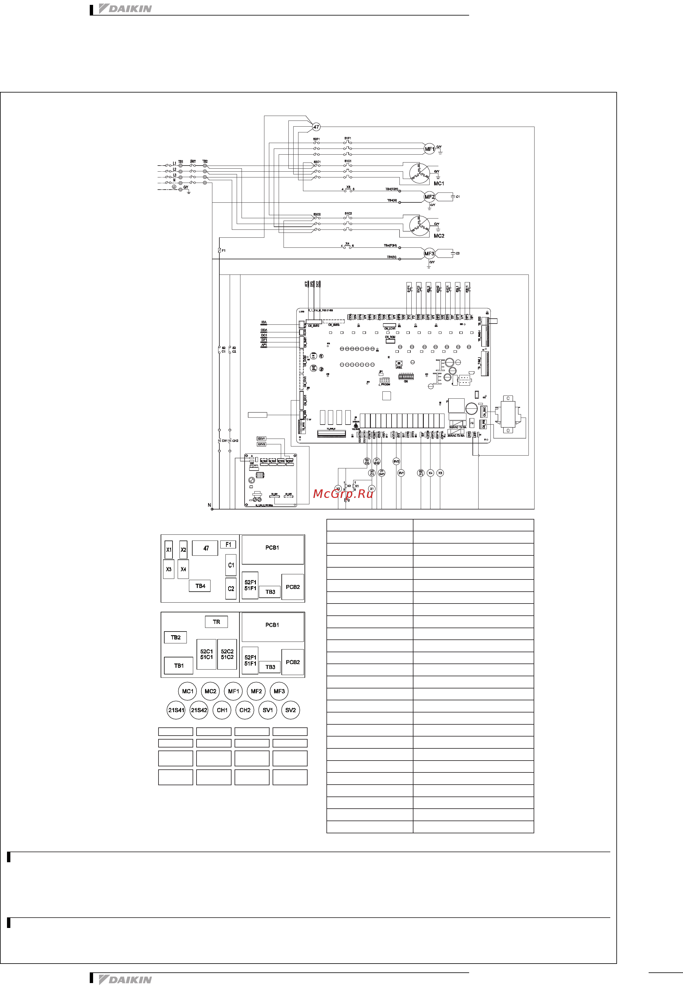 Daikin UATYQ250MCY18 [33/46] Монтажные схемы
