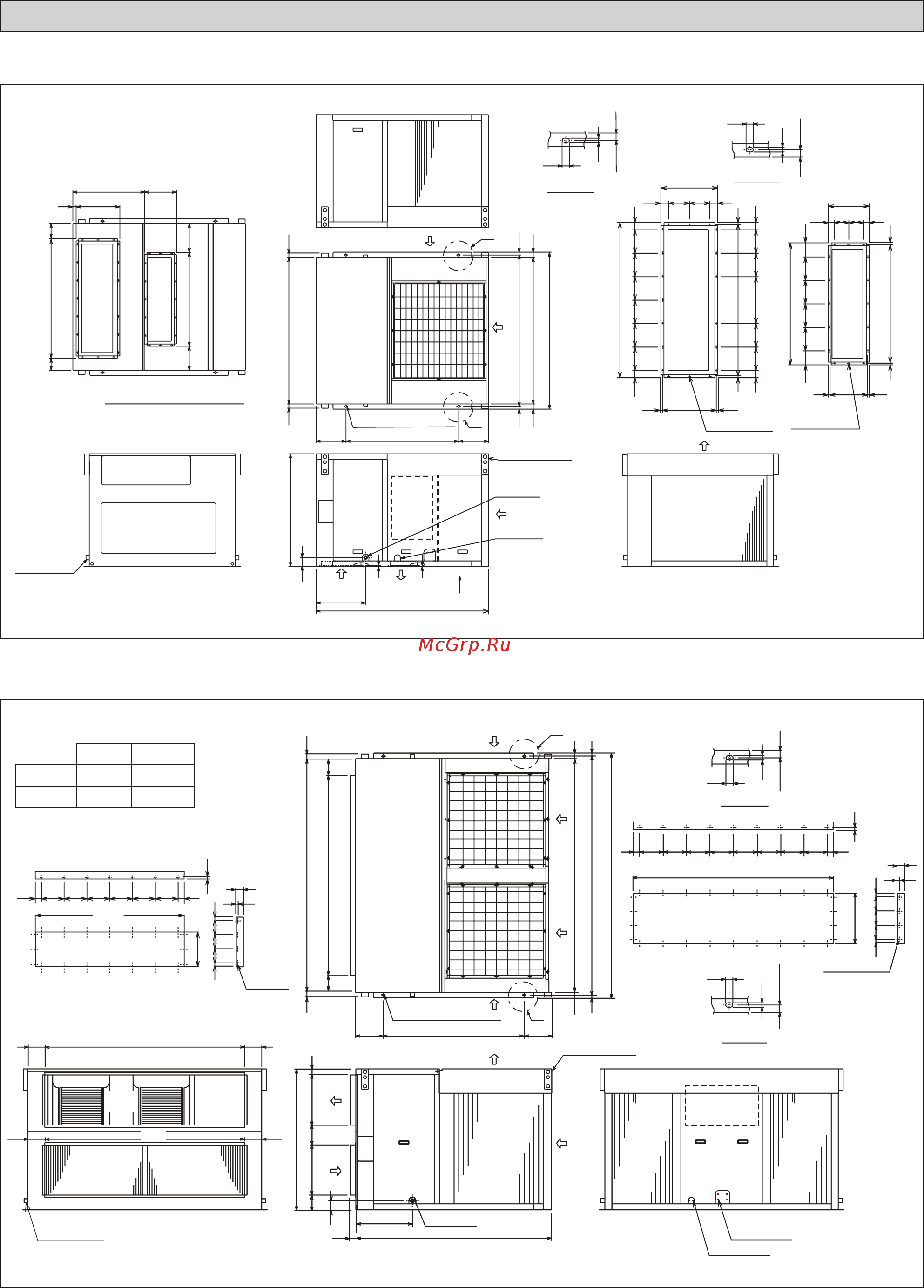 Daikin UATYP560AMY1 [36/192] Contour et dimensions
