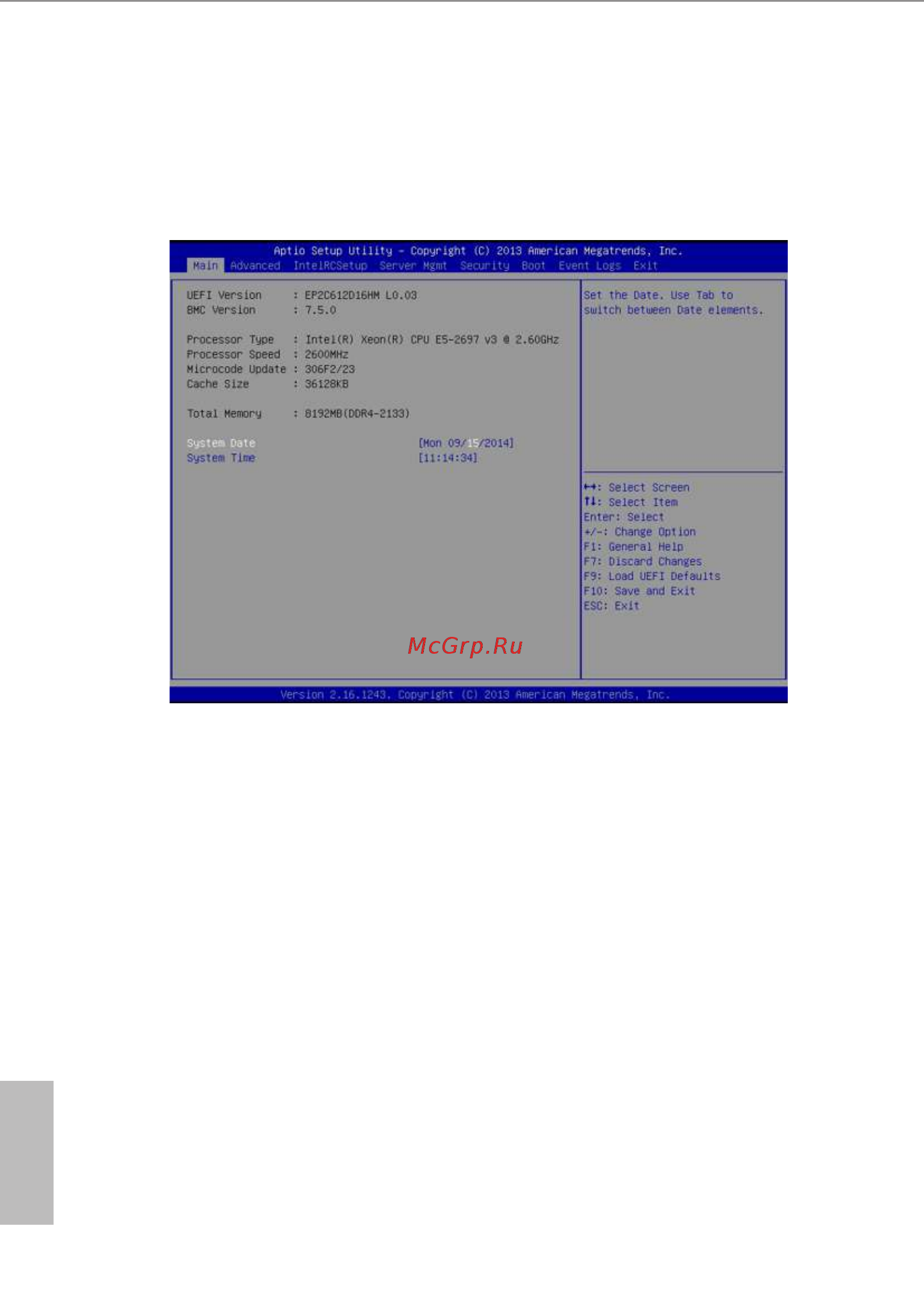 ASRock EP2C612D16HM [44/93] Main screen