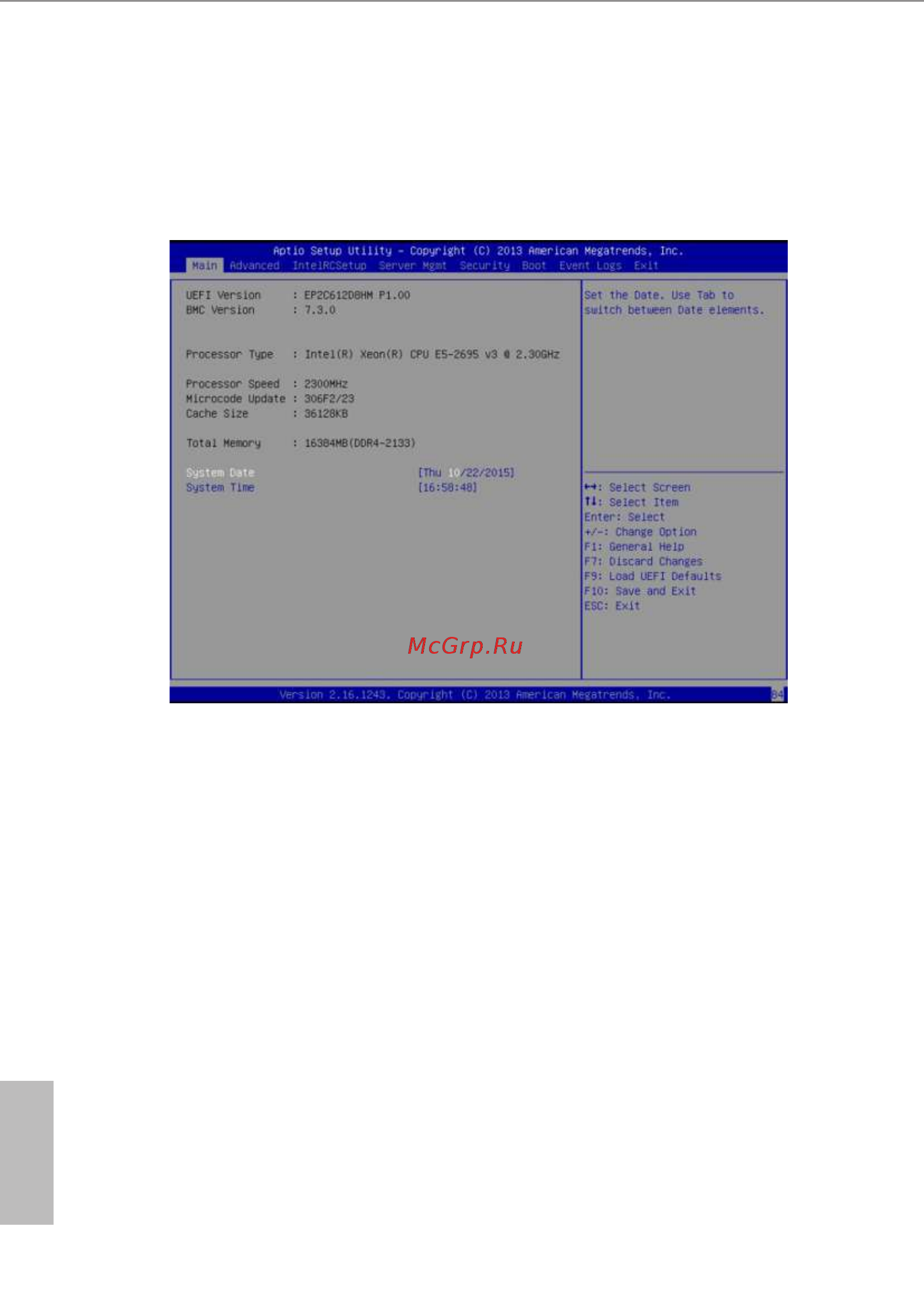 ASRock EP2C612D8HM [38/89] Main screen
