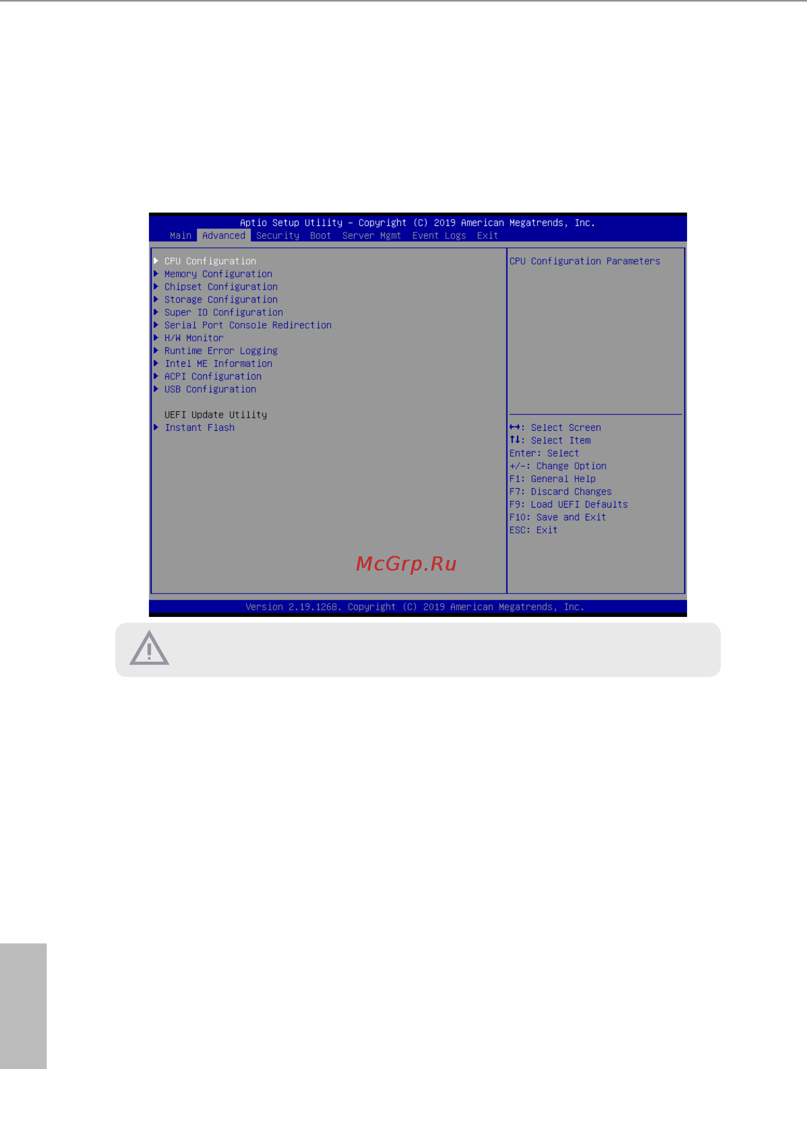 ASRock WC422D8A-2T [60/99] Advanced screen