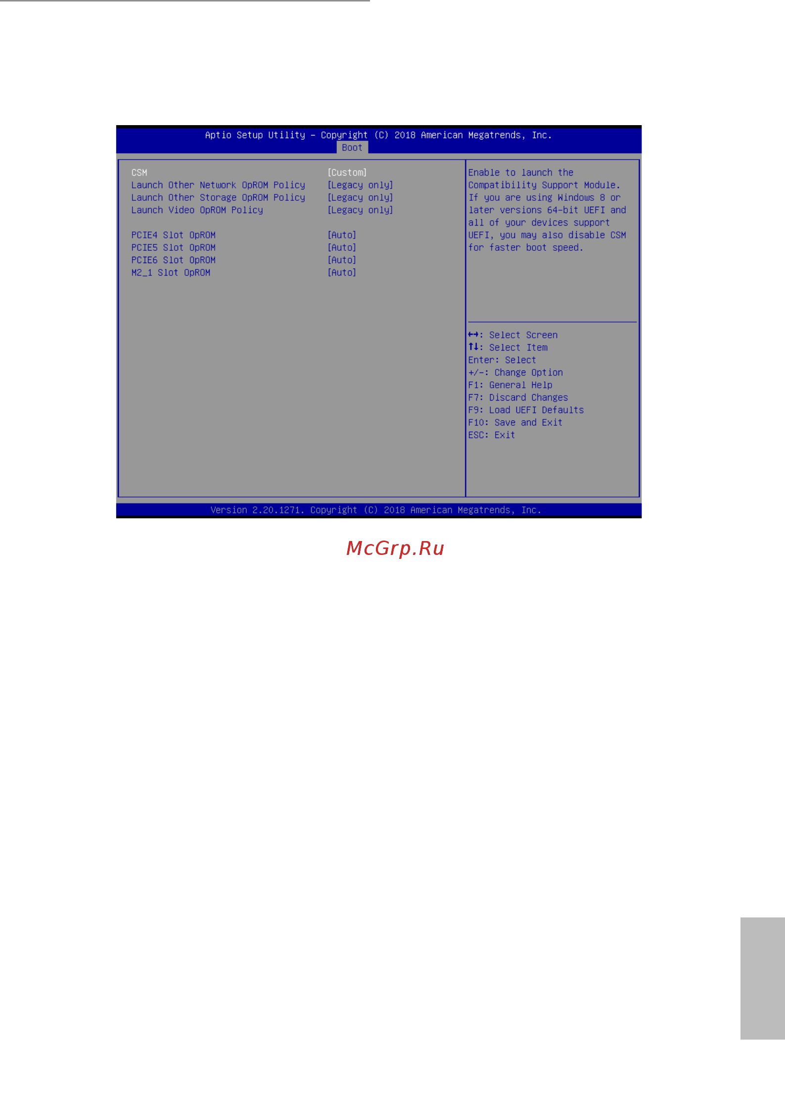 ASRock E3C246D4U [79/87] Csm parameters