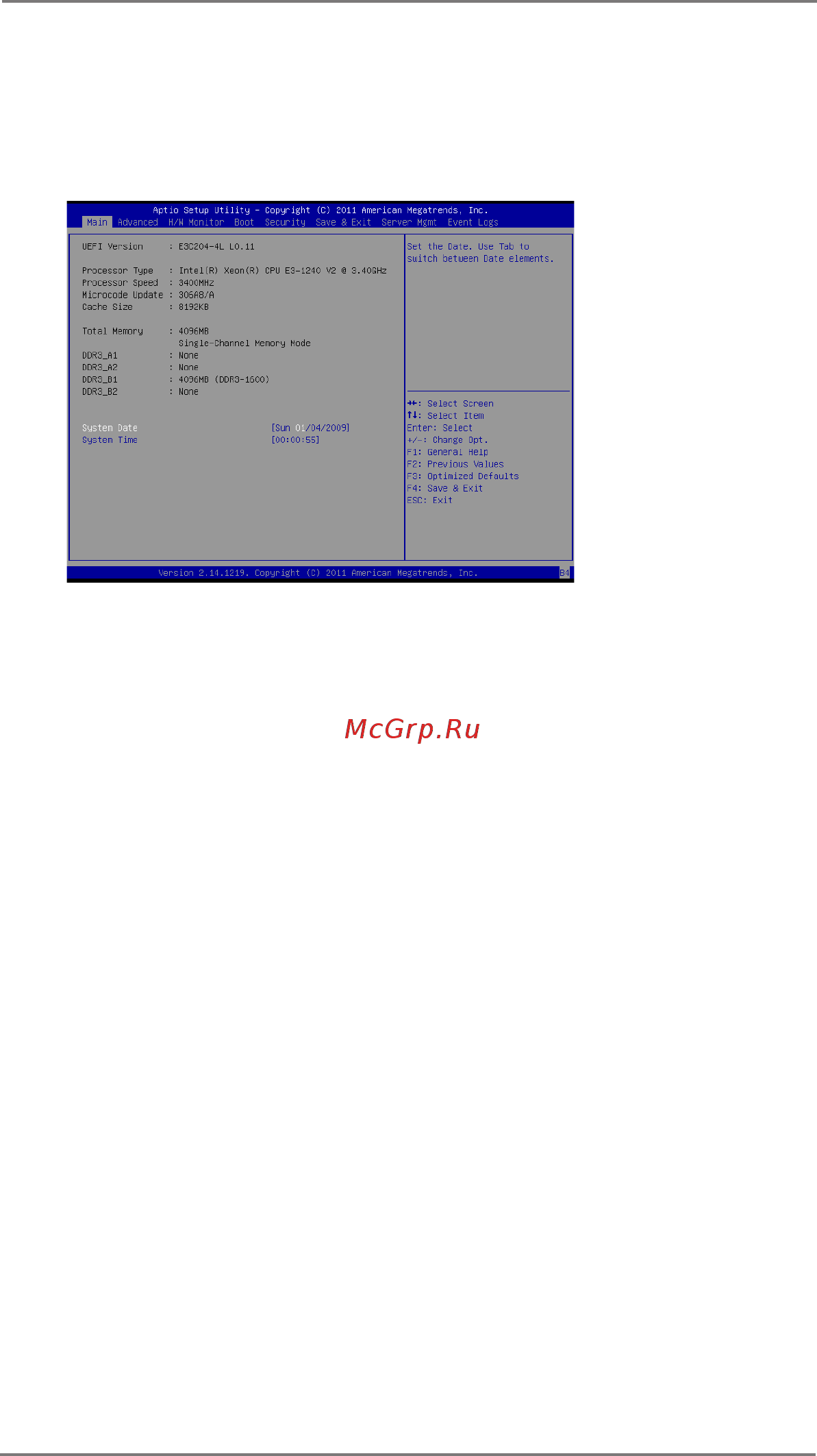 ASRock E3C204 [46/75] Main screen