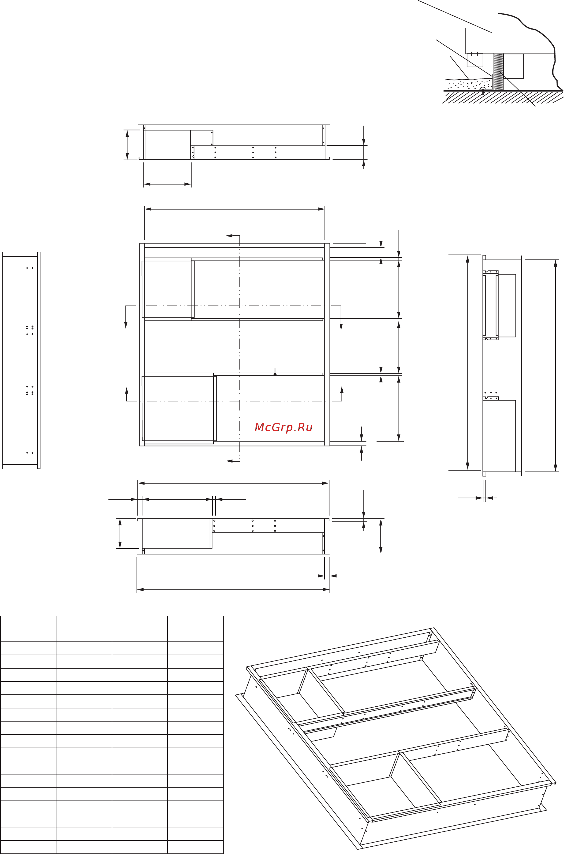 Daikin UATYQ350MBY1 [11/22] C опора блока только для блоков с нисходящим потоком 1 на рисунке показано использование бордюра крыши для монтажа таких блоков 2 бордюр должен быть герметизирован и закреплен на крыше с помощью уплотнителя рекомендуется герметизировать блок и бордюр крыши как показано на рисунке справа 3 рекомендуемый размер бордюра крыши указан ниже