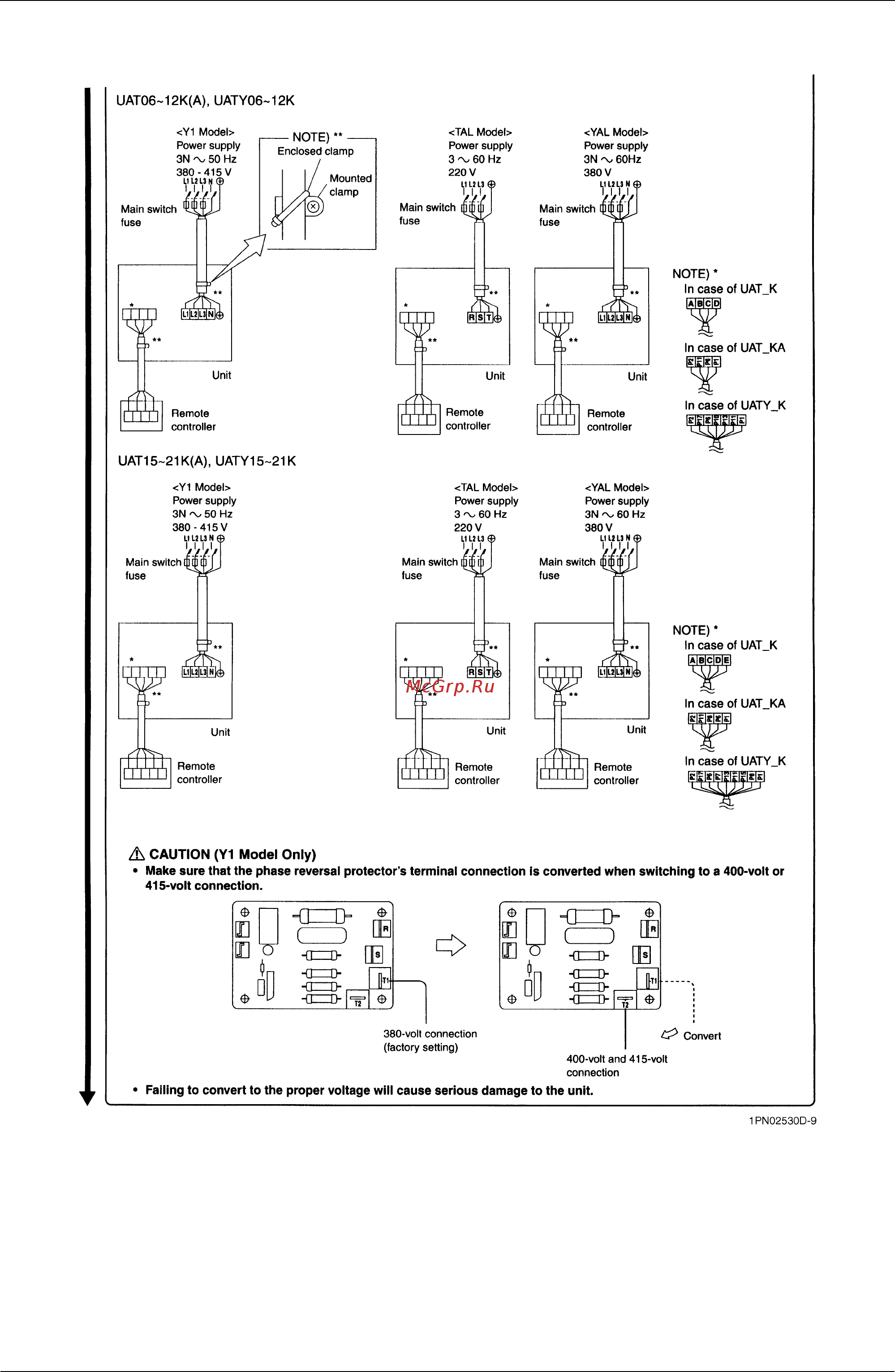 Daikin UATY09KTAL Технические данные онлайн [61/87] 540258