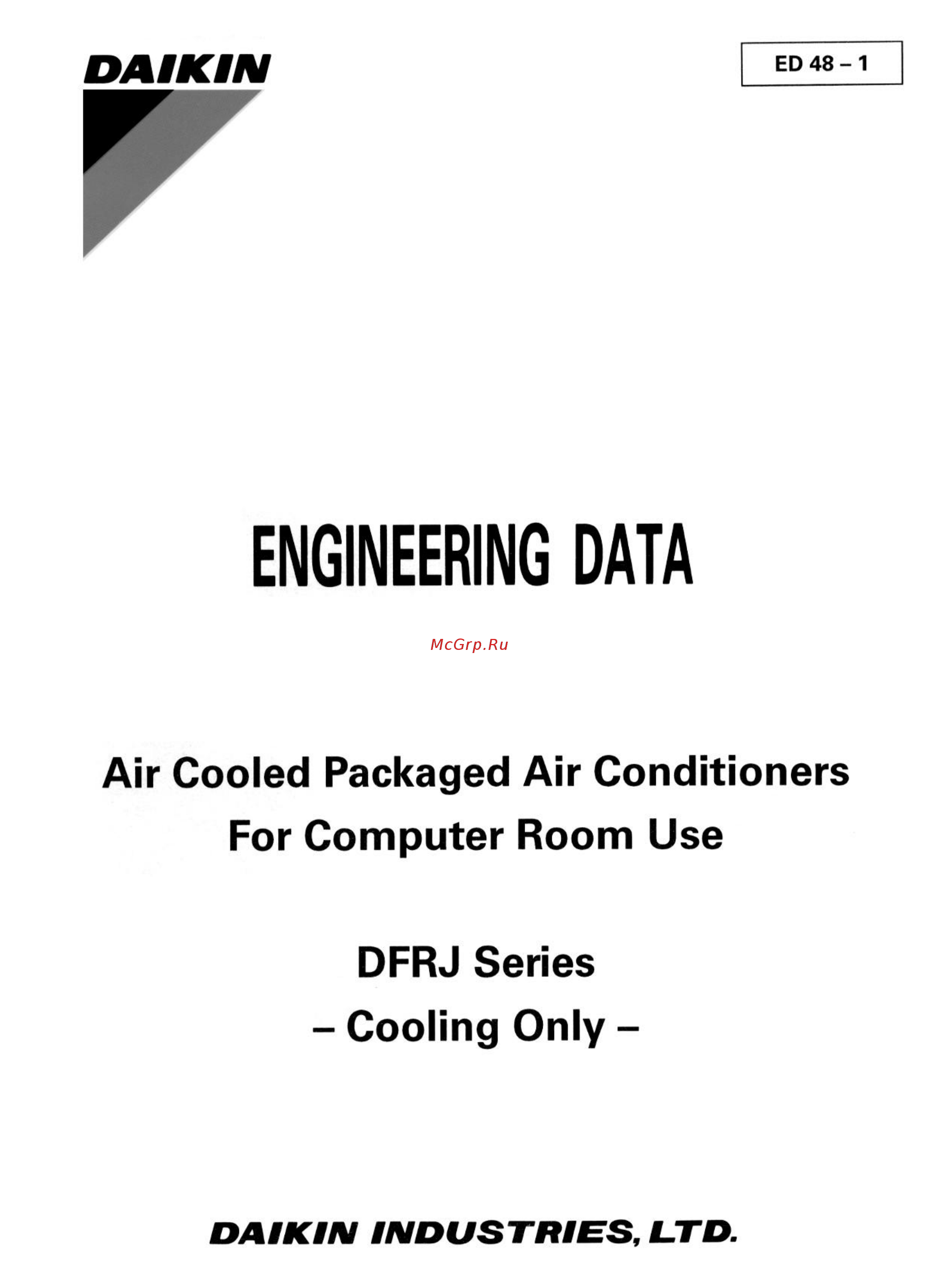 Daikin DFRJ560PA Технические данные онлайн