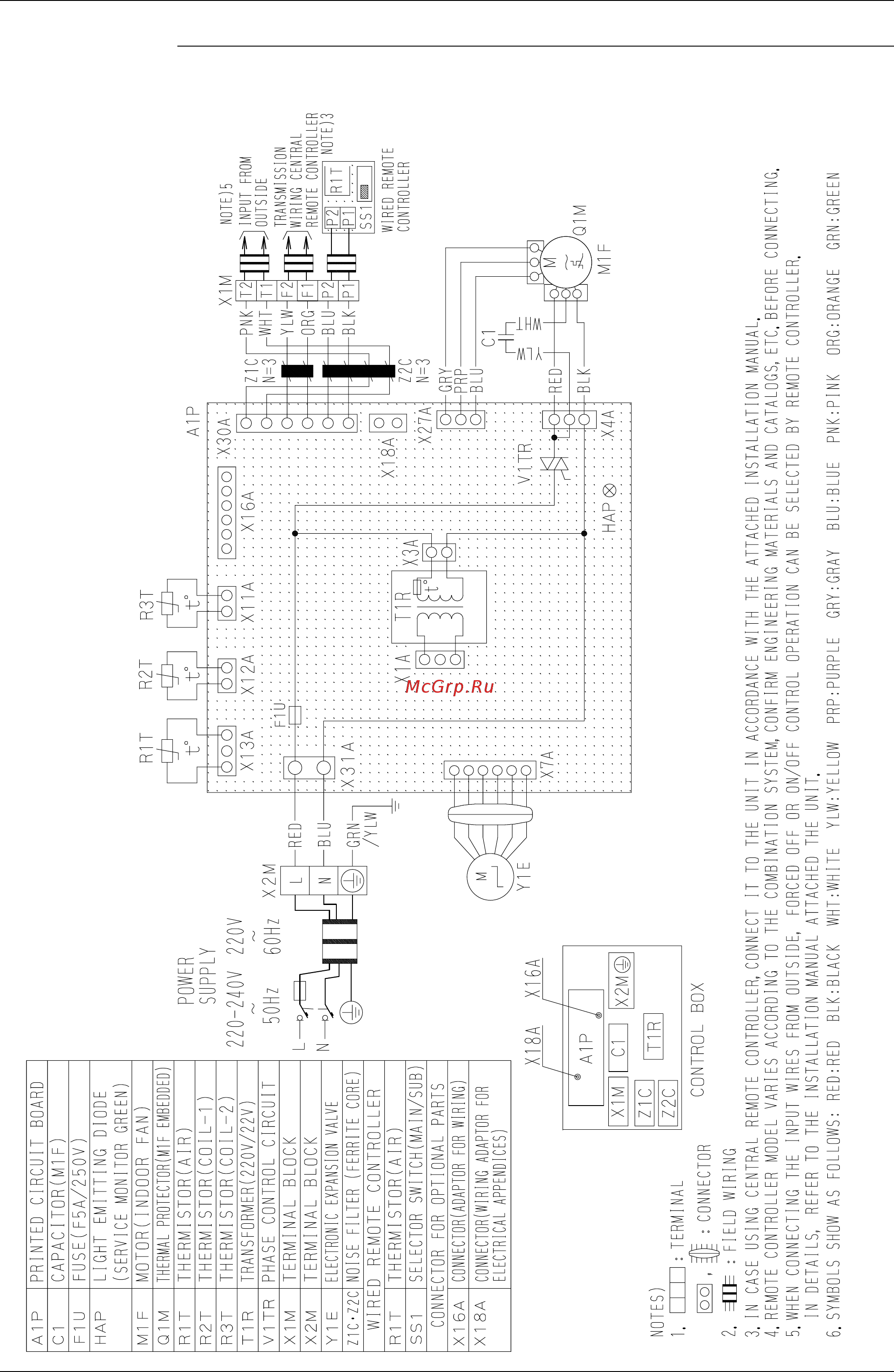 Daikin FXS100LVE [222/254] Fxd20p 25p 32p without drain pump fxd20m 25m 32m 40m 50m 63mvet without drain pump