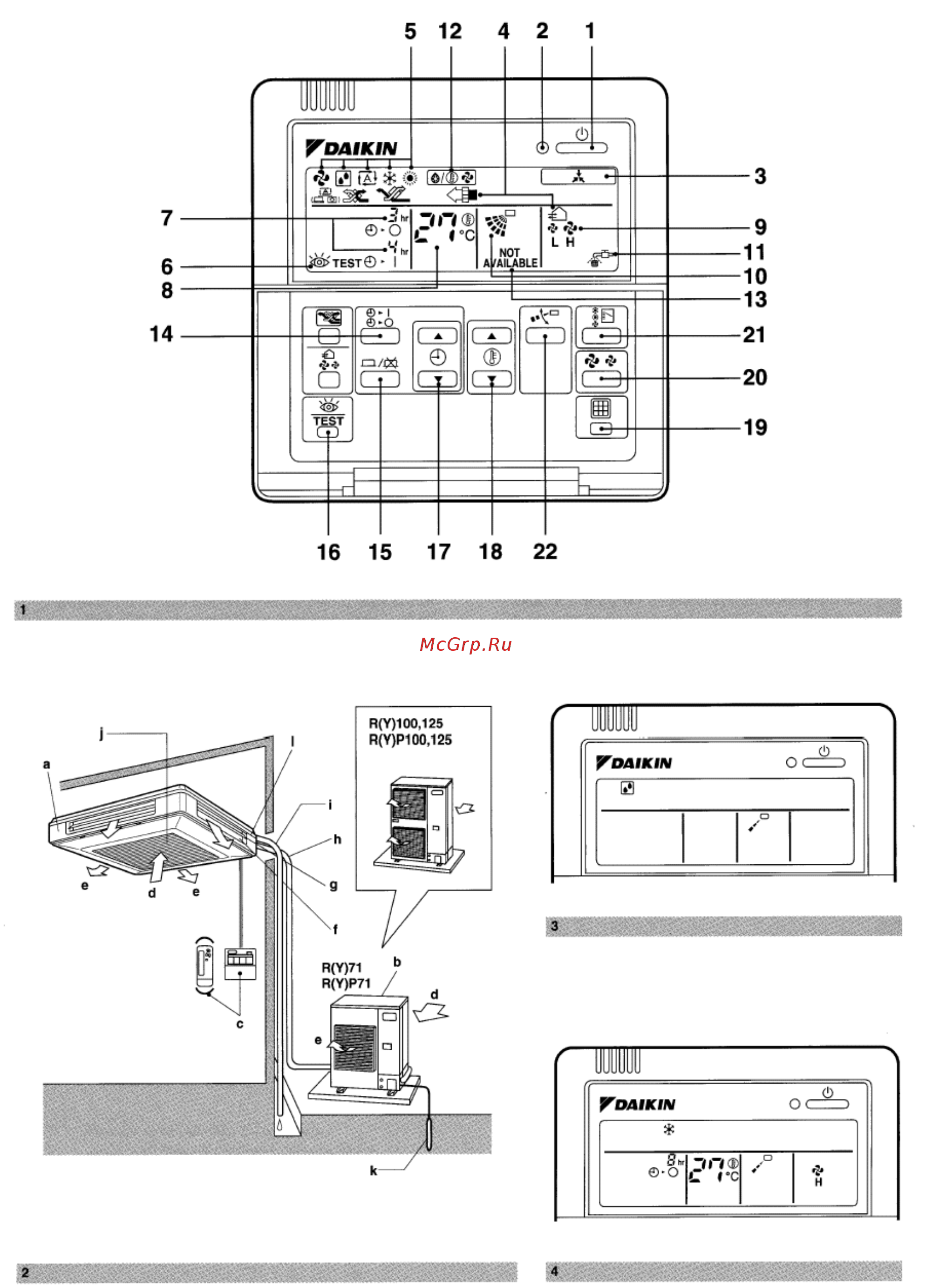 Daikin FUY125FJV1 Инструкция по эксплуатации онлайн [2/29] 541443