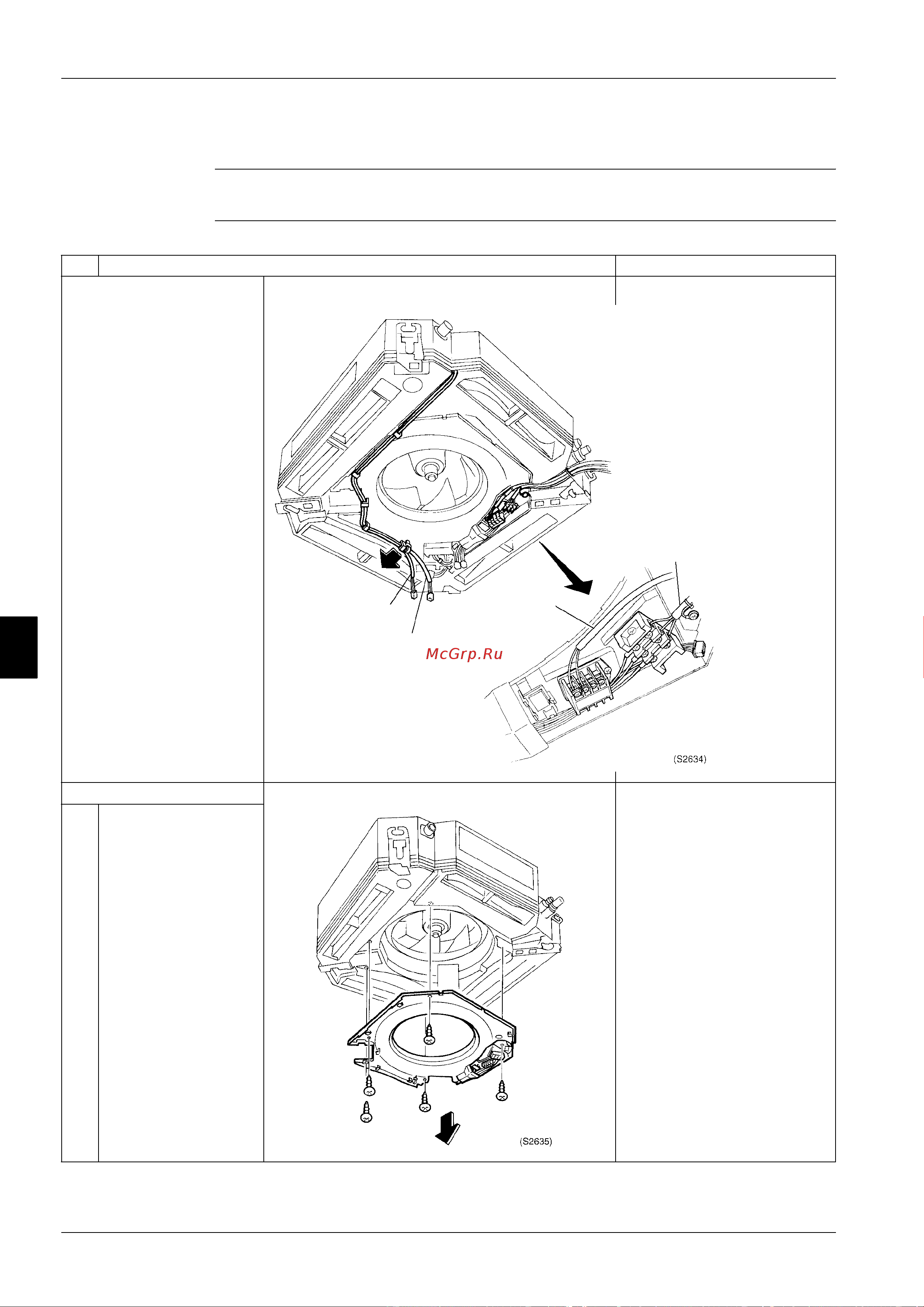 Daikin FUQ71BUV1B [276/381] Removal of fan motor
