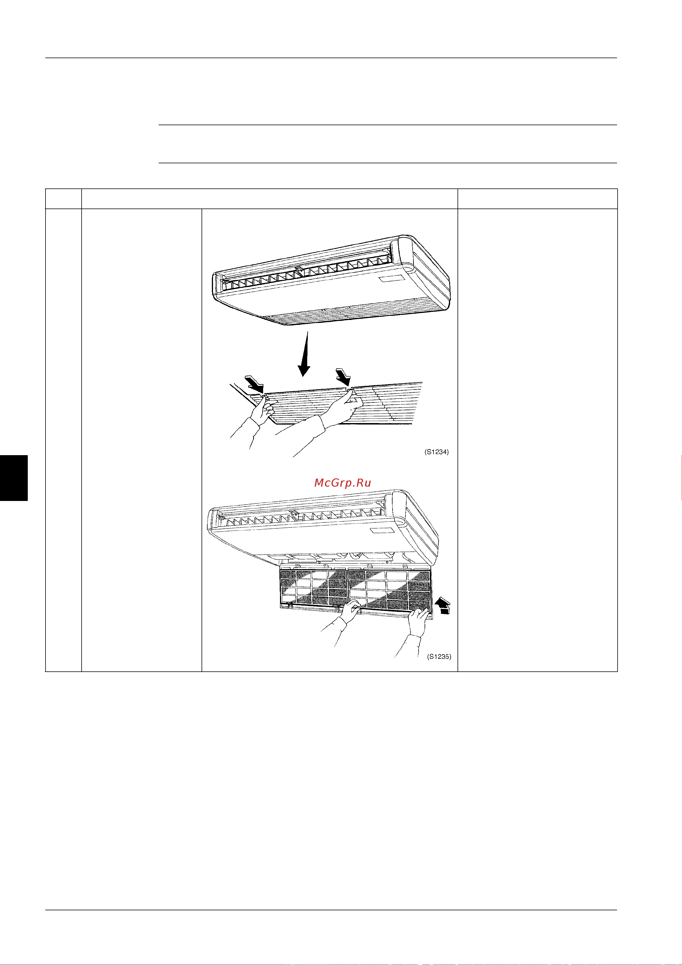 Daikin FCQ125DV3B [320/381] Removal of air filter and suction grille