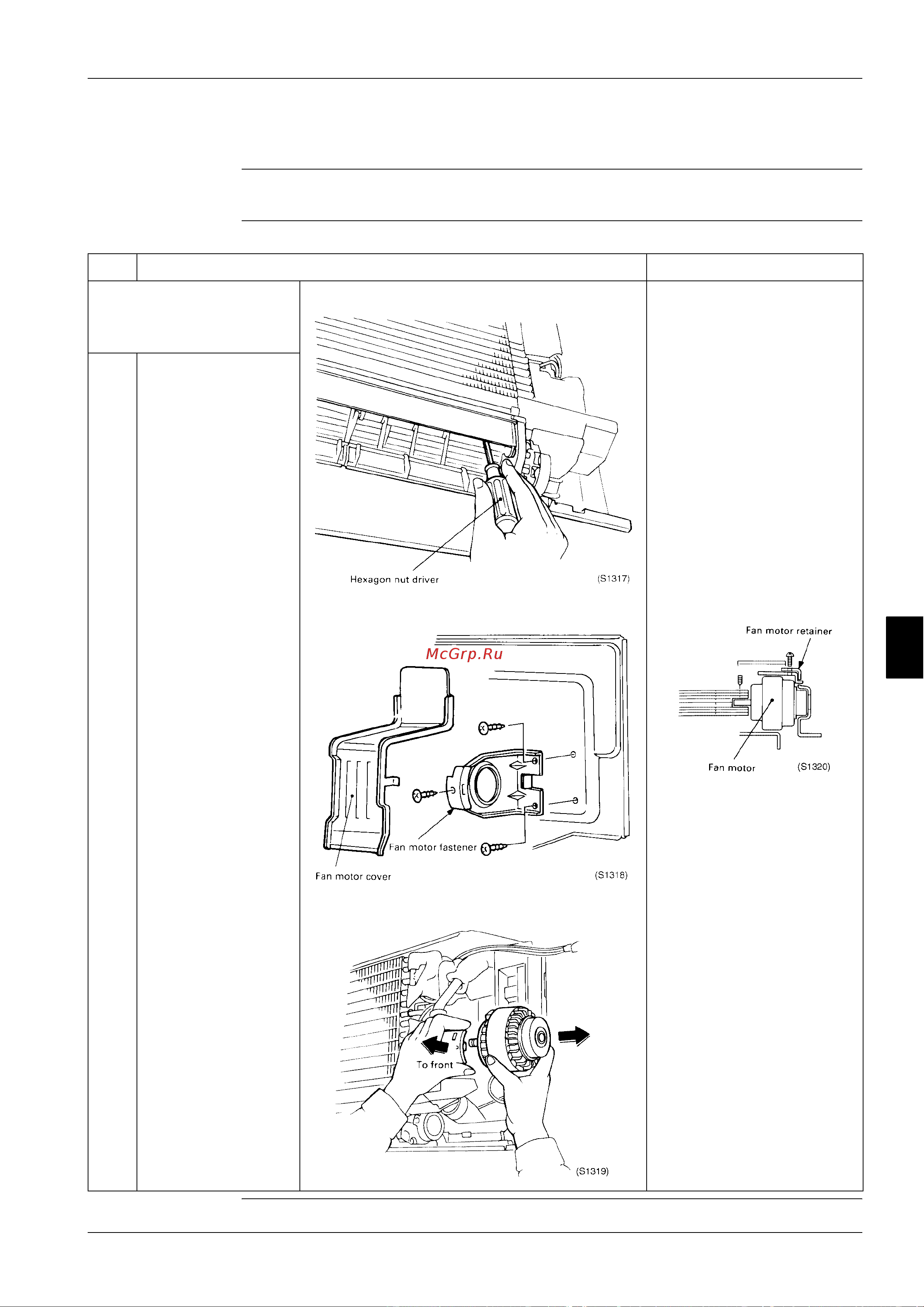 Daikin FCQ100B7V3B [369/381] Removal of fan motor