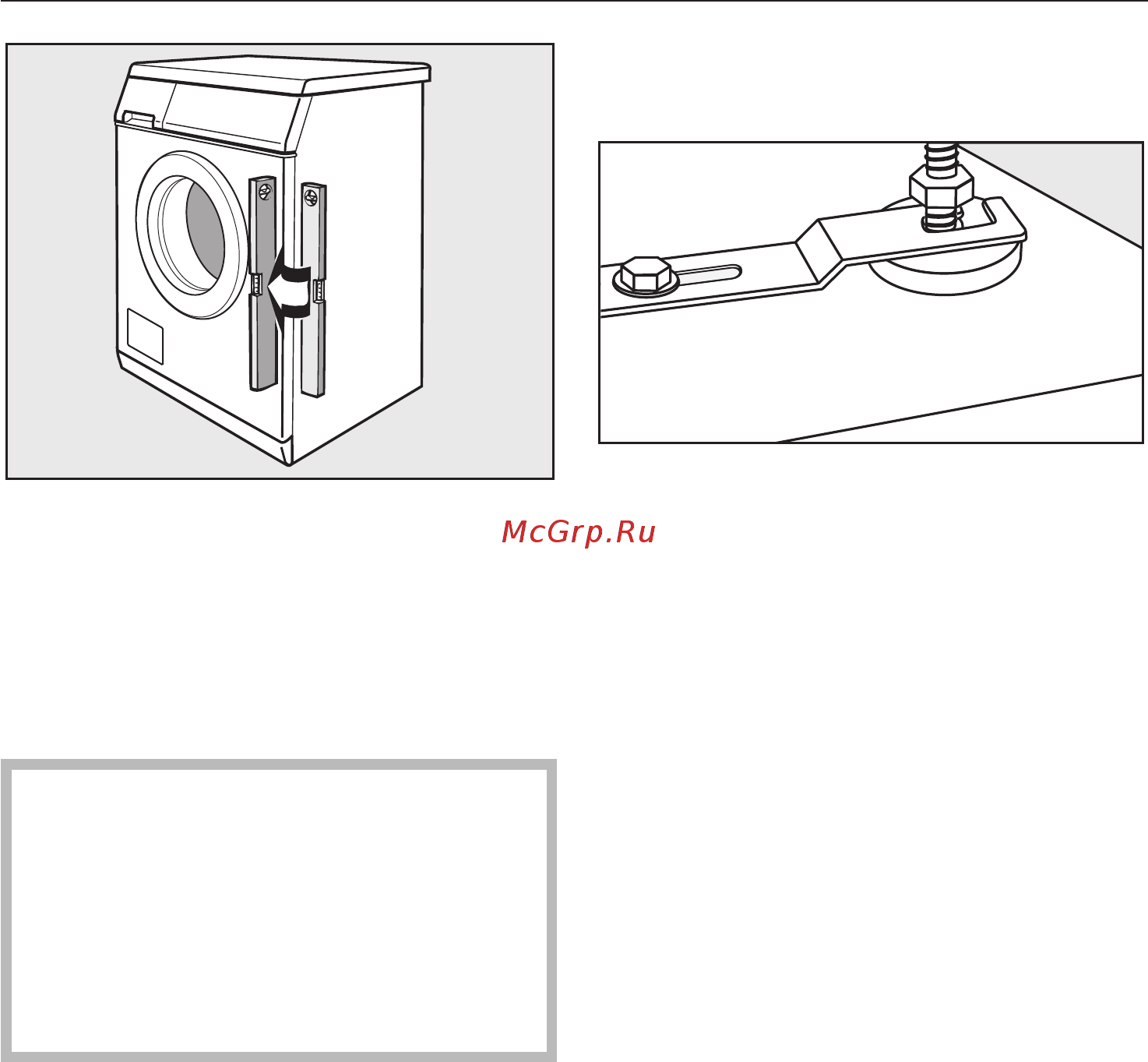Miele PW 5064 Professional [56/76] Çàùèòèòå ñòèðàëüíóþ ìàøèíó îò ñïîëçàíèÿ 56