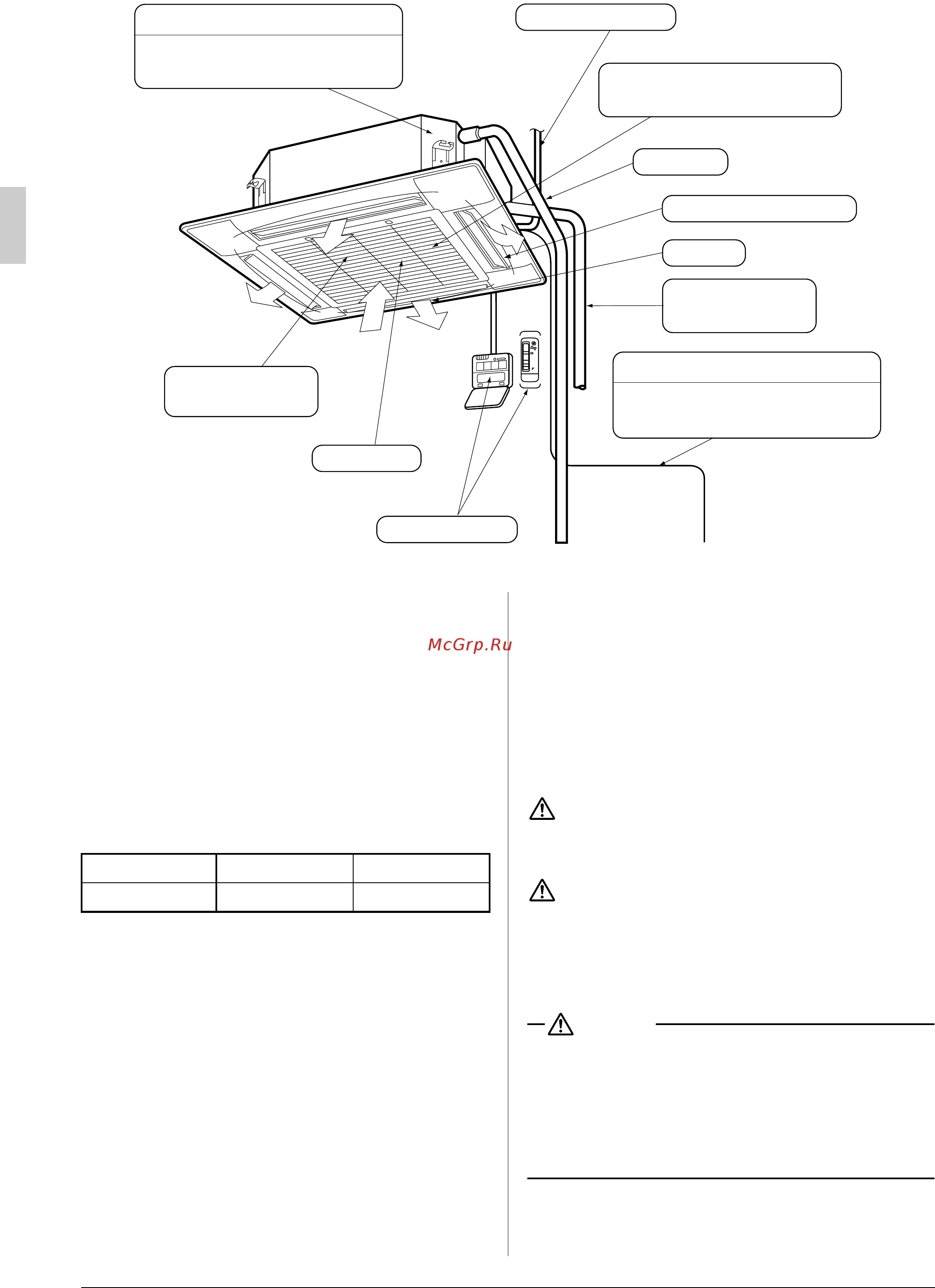 Daikin FXF50LVE [2/5] Refrigerant pipe transmission wiring