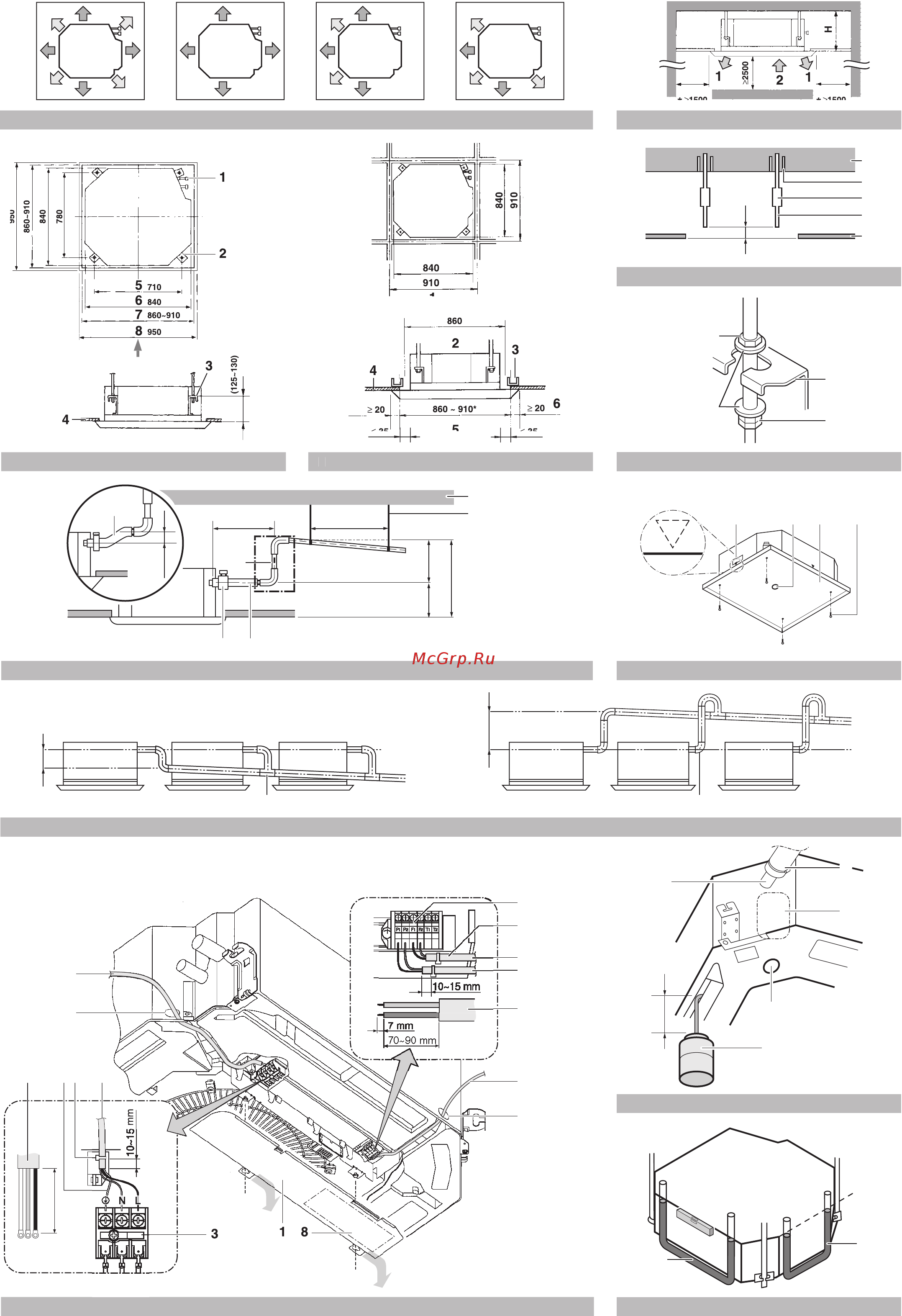 Daikin FXFQ25P8VEB Инструкция по монтажу онлайн [2/18] 541977