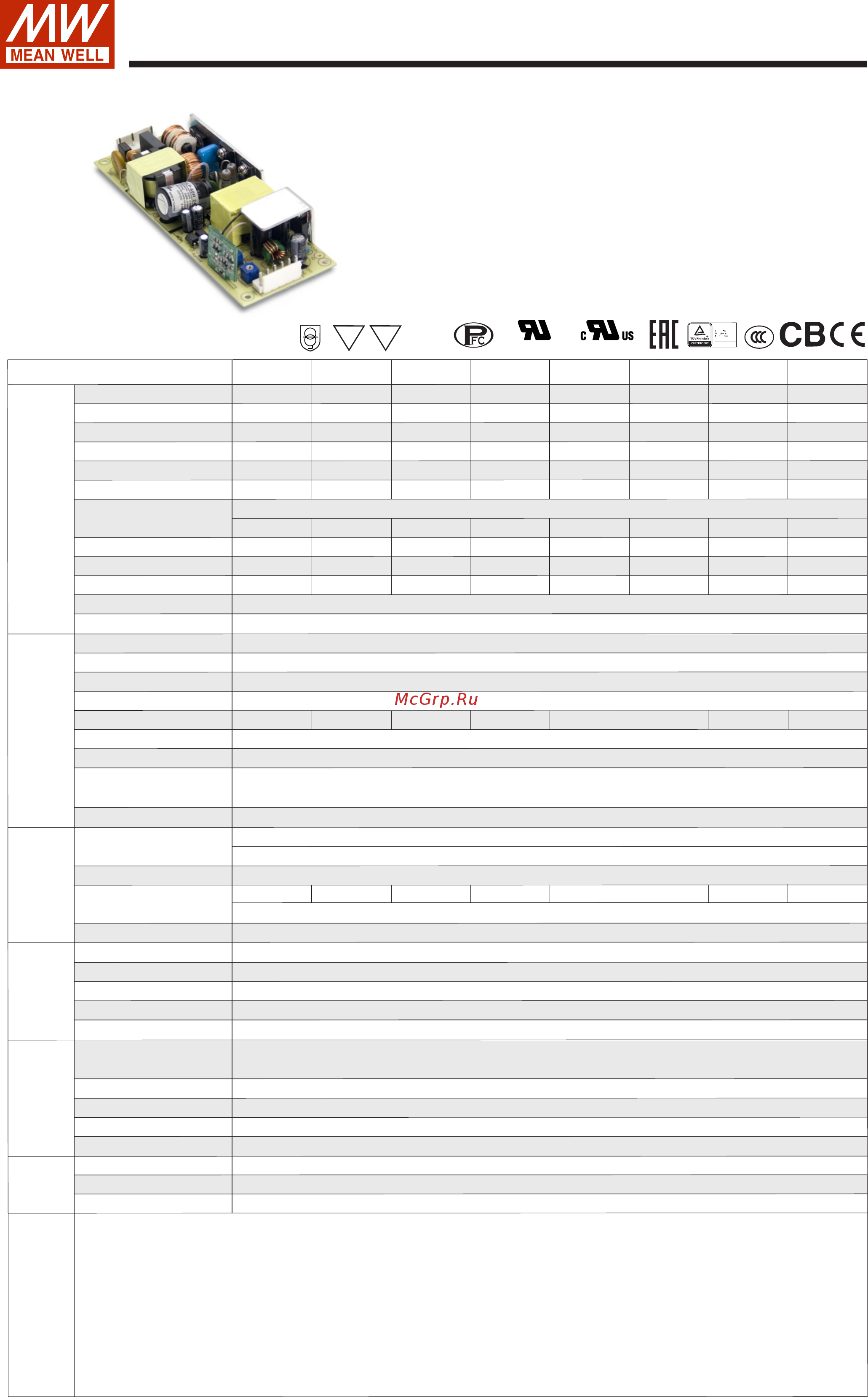 MEAN WELL HLP-60H-42 Datasheet онлайн