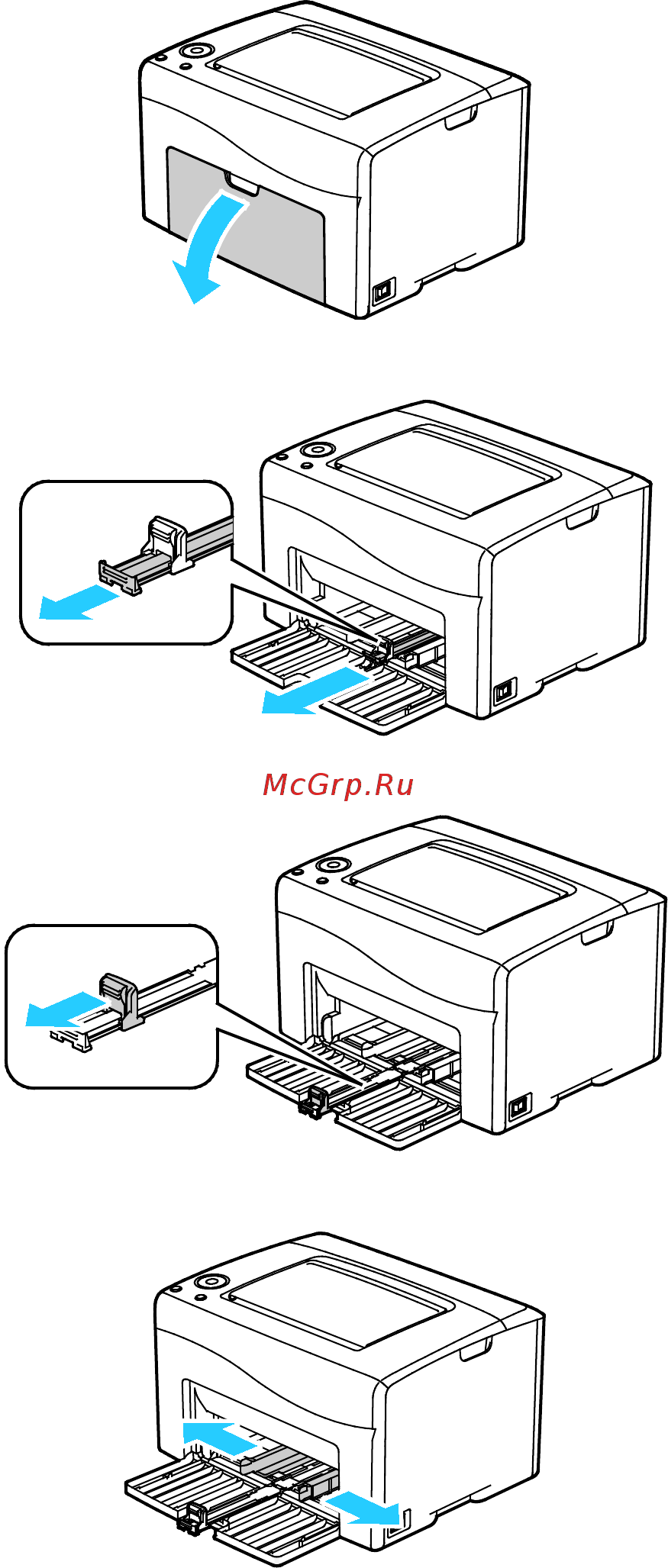 Xerox phaser 6020 [53/130] Загрузка бумаги