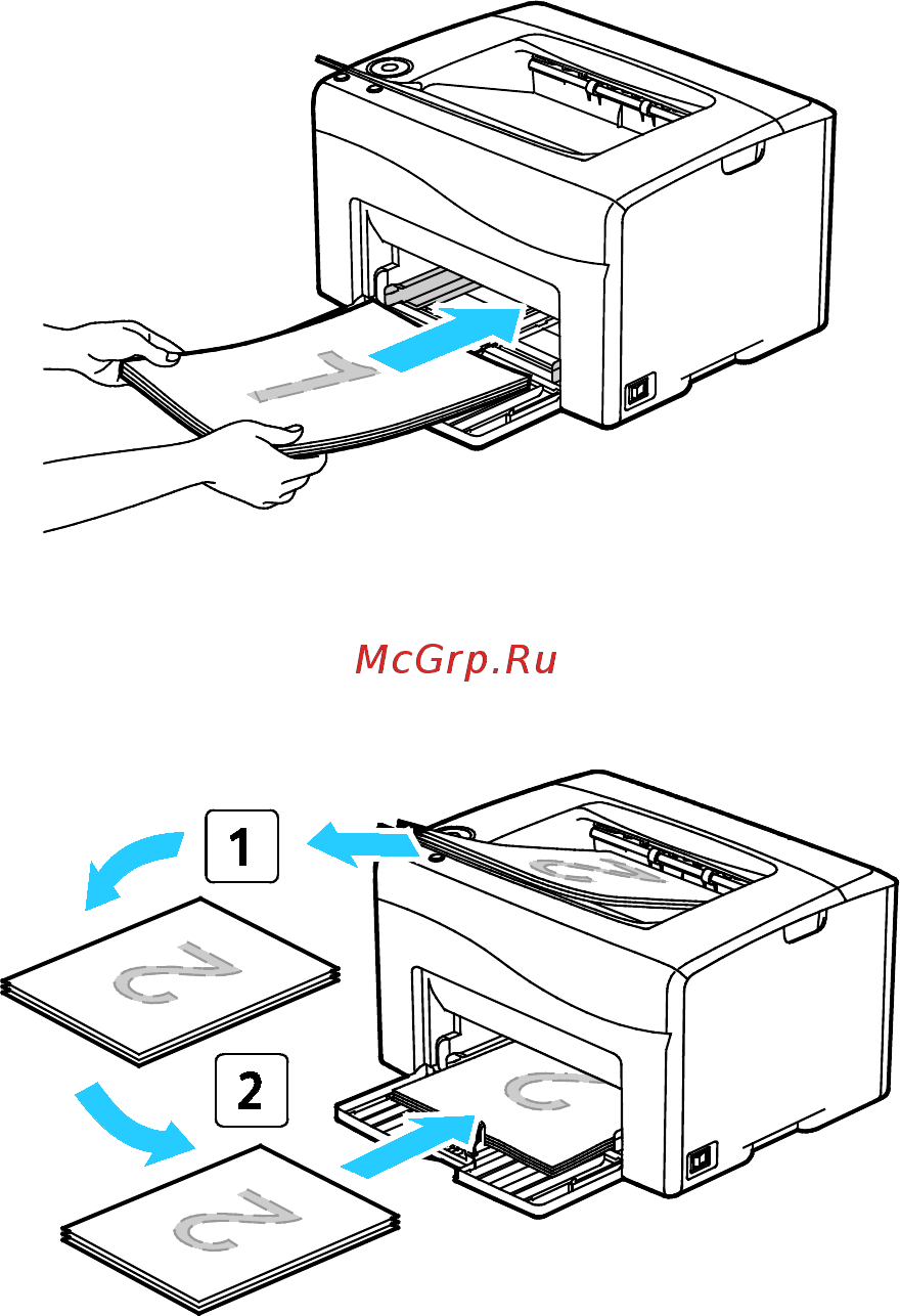 Xerox phaser 6020 [71/130] Загрузка бумаги для двусторонней печати вручную
