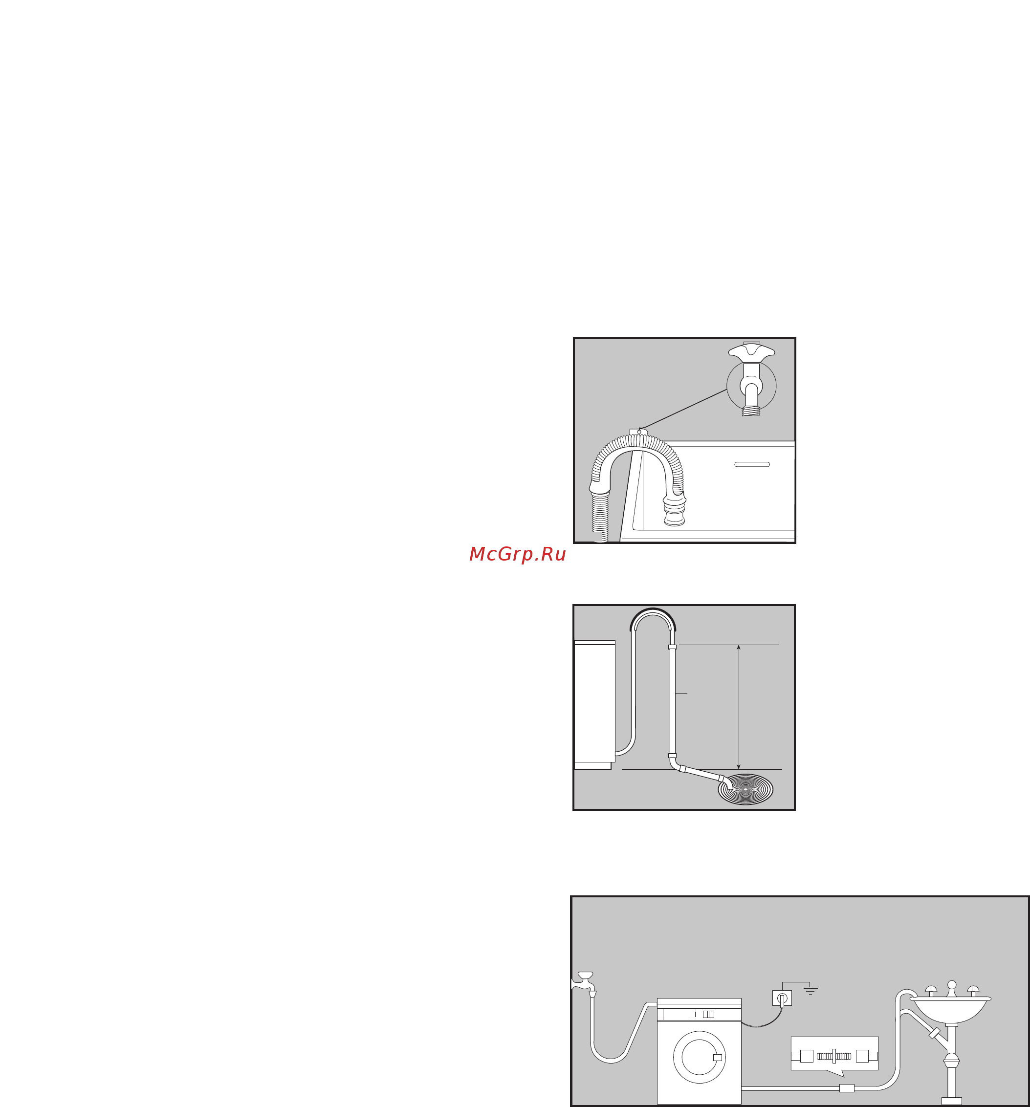 Zanussi FL 15 [8/28] Podklæ enie k kanalizacii
