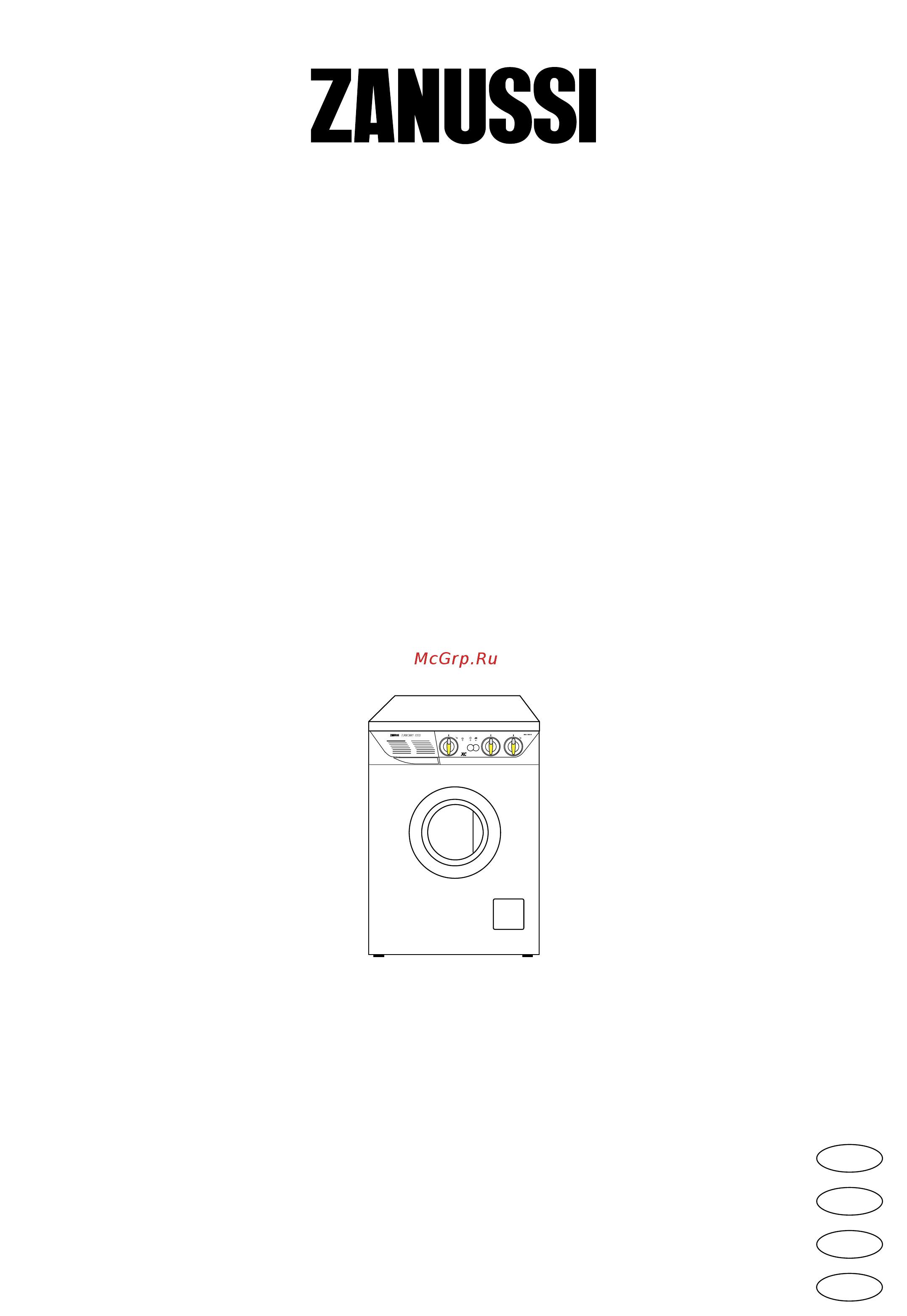 Zanussi W 1002 Руководство пользователя онлайн