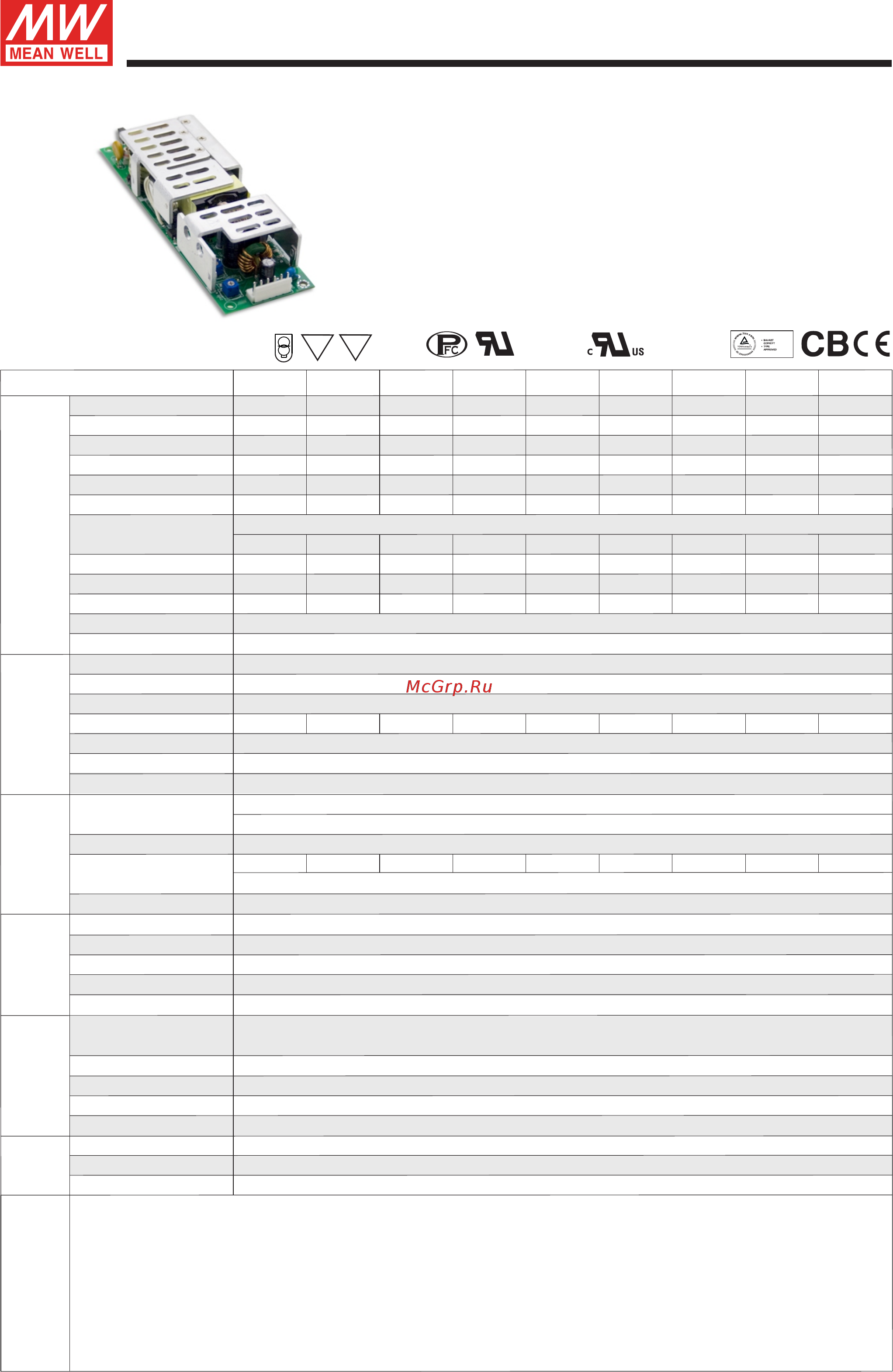 MEAN WELL HLP-80H-36 Datasheet онлайн