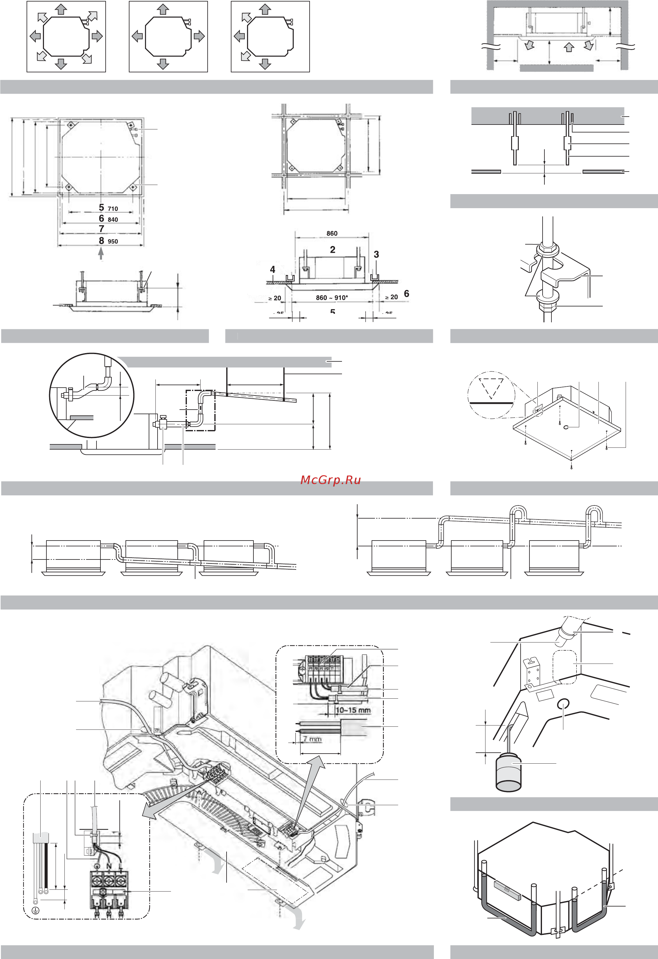Daikin FXFQ50AVEB Инструкция по монтажу онлайн [3/18] 542413