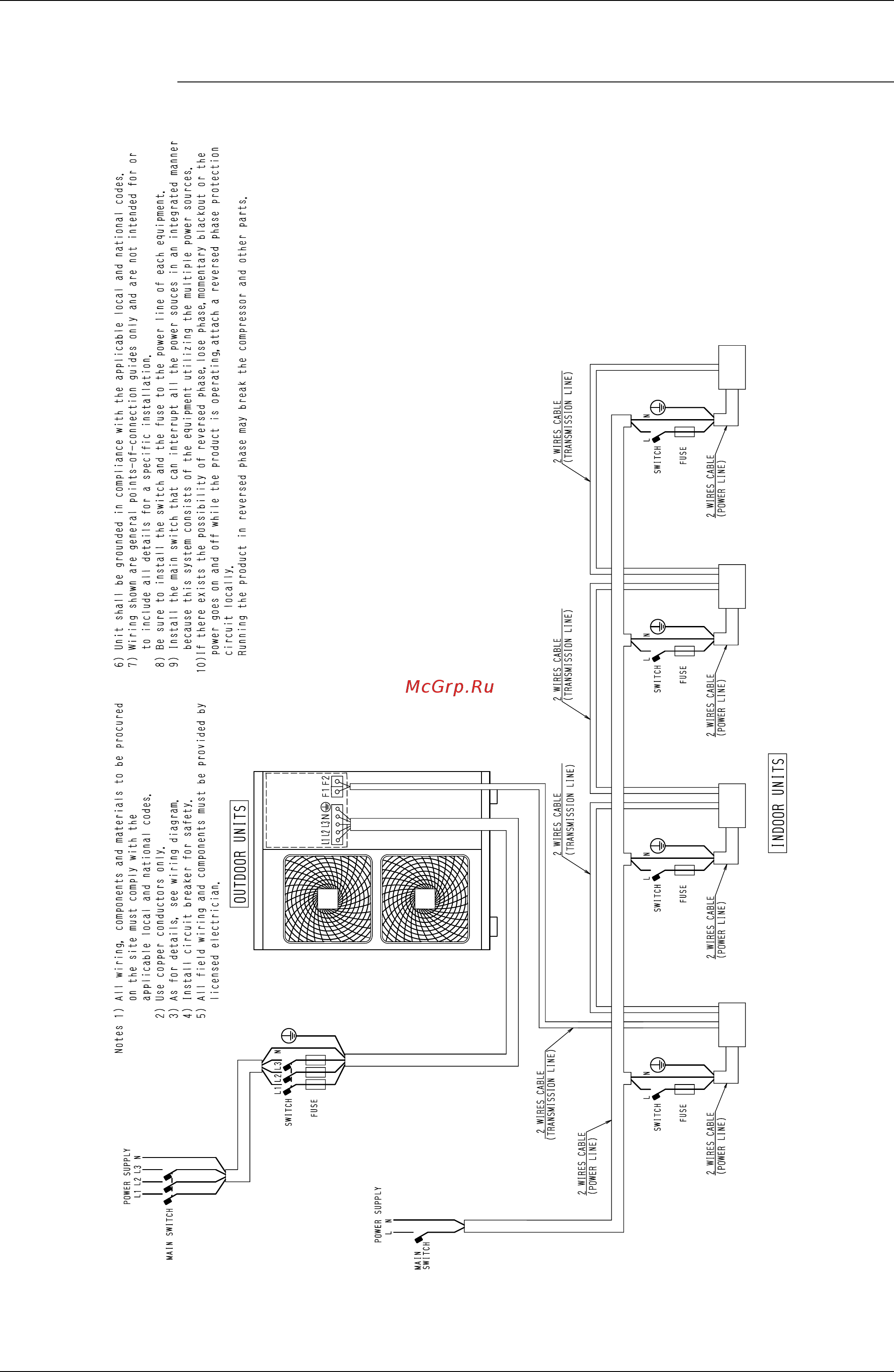 Daikin FXAQ20MAVET [214/264] Field wiring