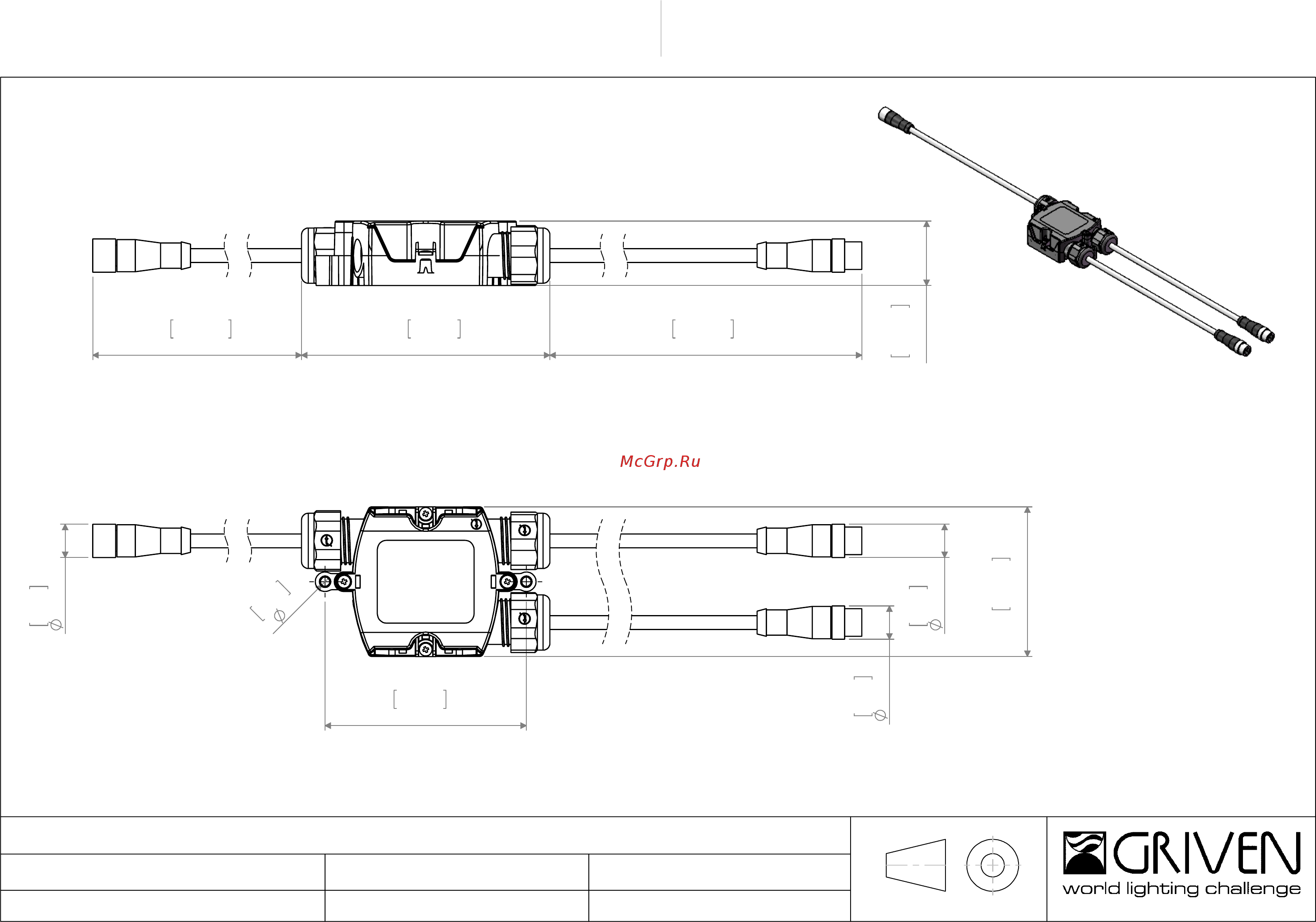 Griven MOLED GRAPHIC 40 Чертеж с размерами Repower Box онлайн