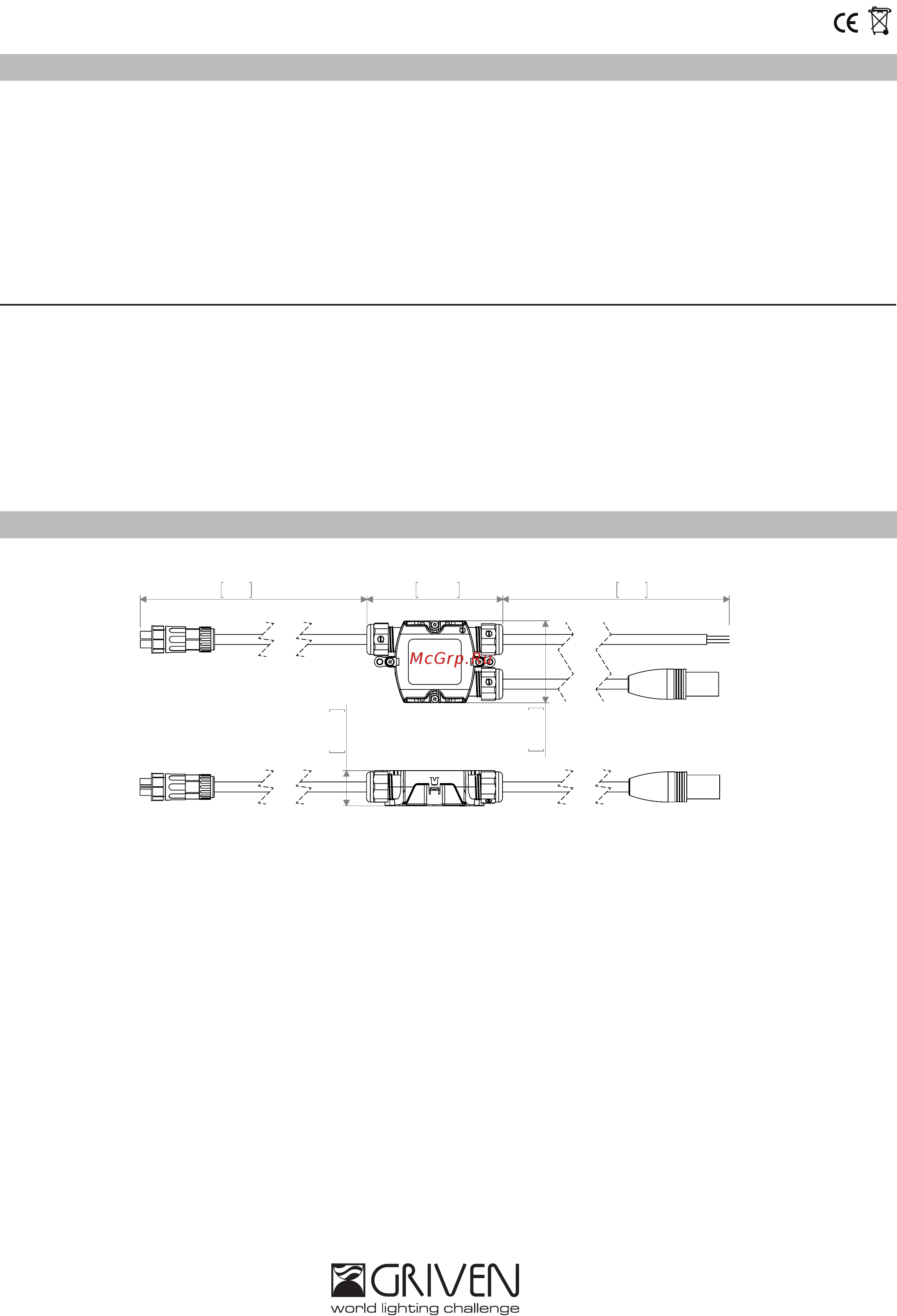 Griven PARADE GRAPHIC 20 RECESSED Руководство пользователя Start Line Box _итал., англ._ онлайн