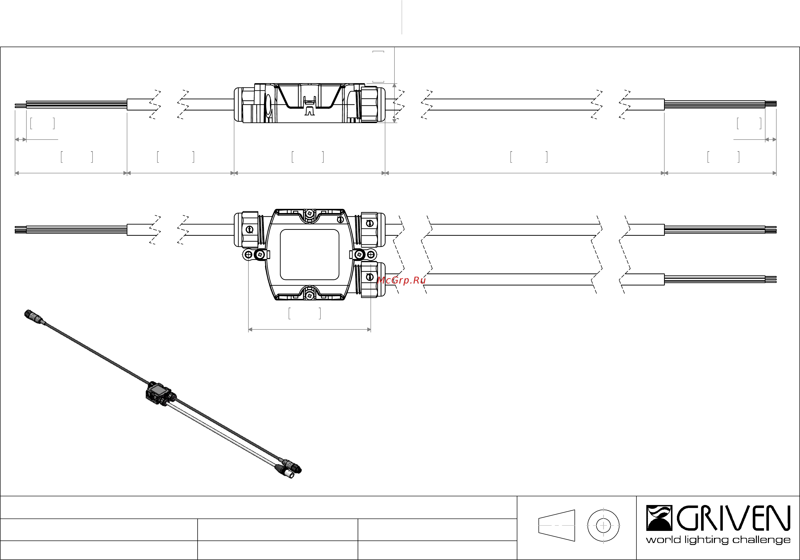 Griven GRAPH-i-LINE 20 Чертеж с размерами Start Line Box онлайн