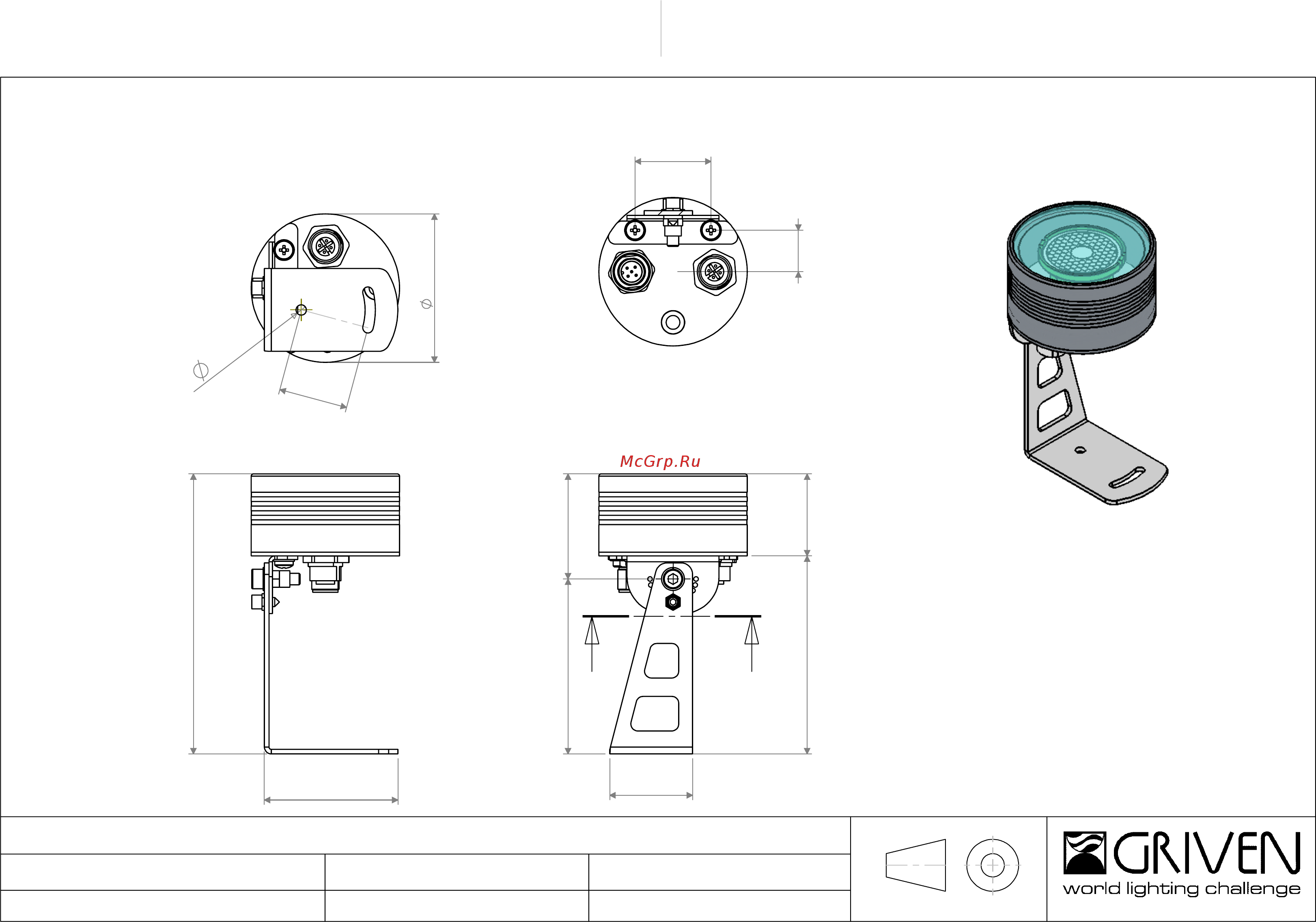 Griven GRAPH-i-SPOT Чертеж с размерами Graph_i_Spot 12 онлайн