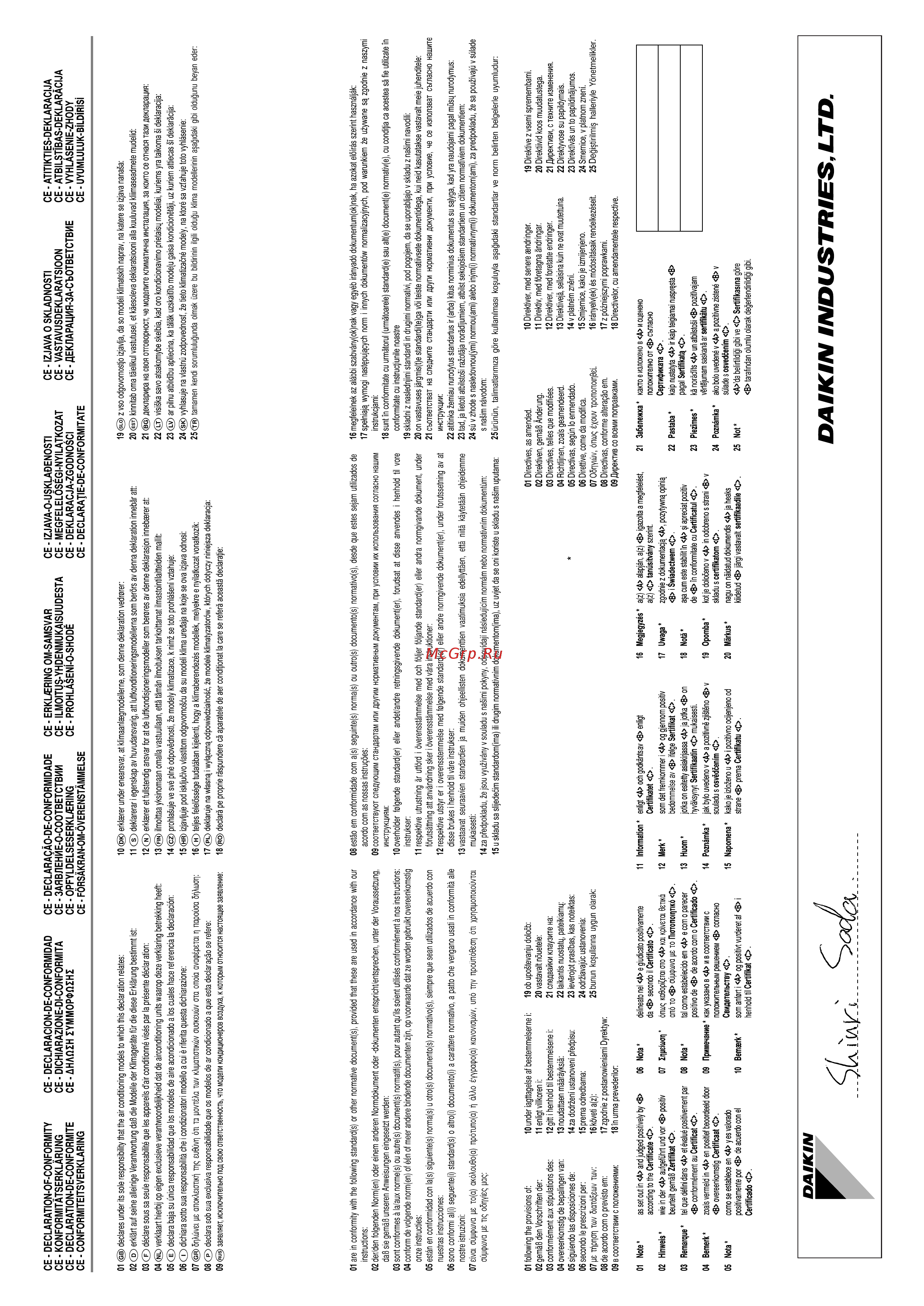 Daikin FXMQ32PVE Инструкция по монтажу онлайн [2/17] 543689